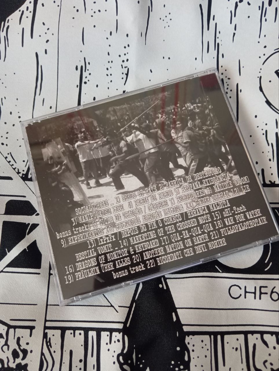 Social Chaos / Bestial Vomit - In Chaos We Vomit (CD, 2022)