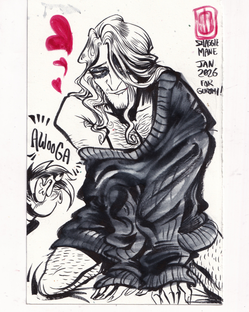 Custom sketch in da mail!