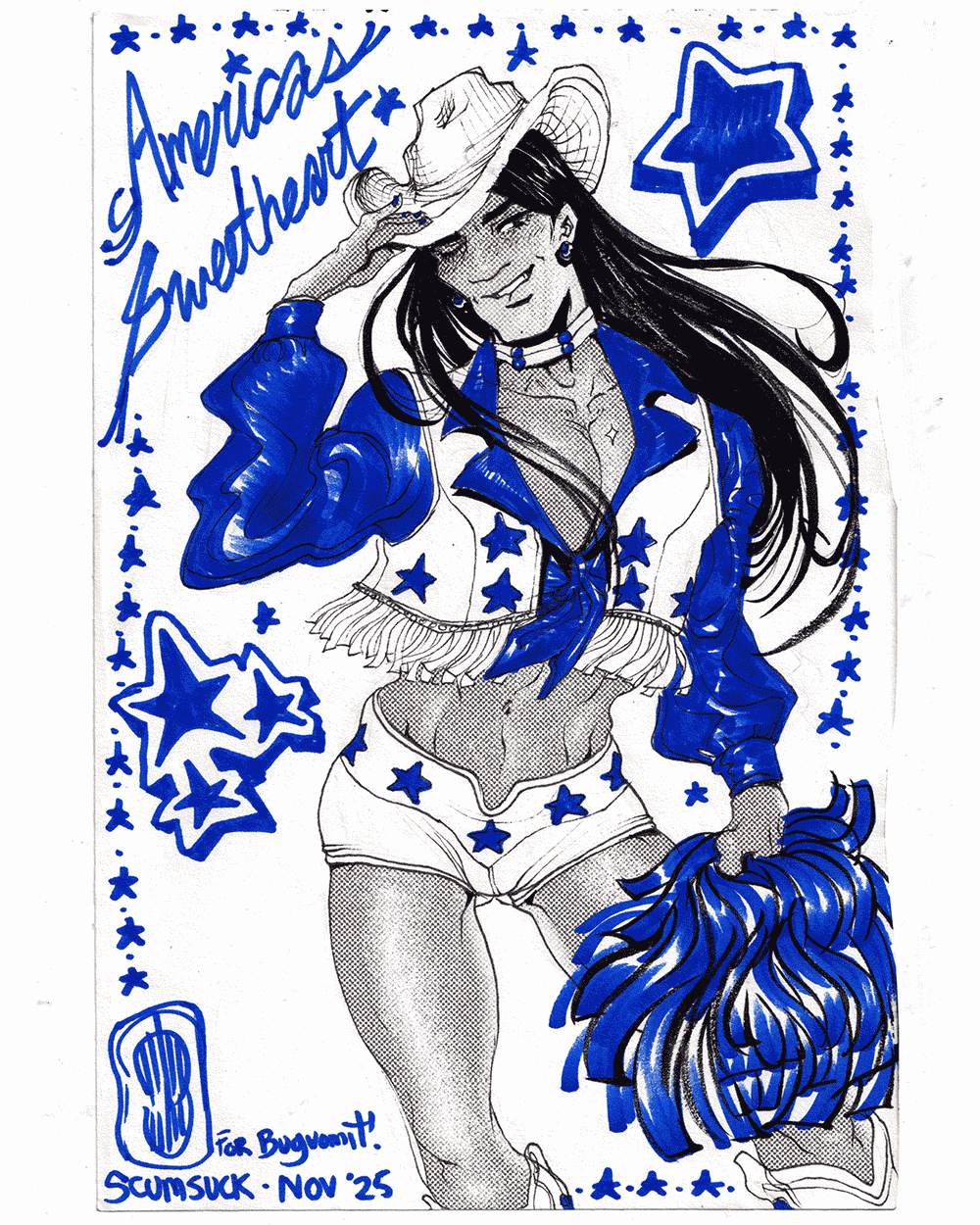 Custom sketch in da mail!