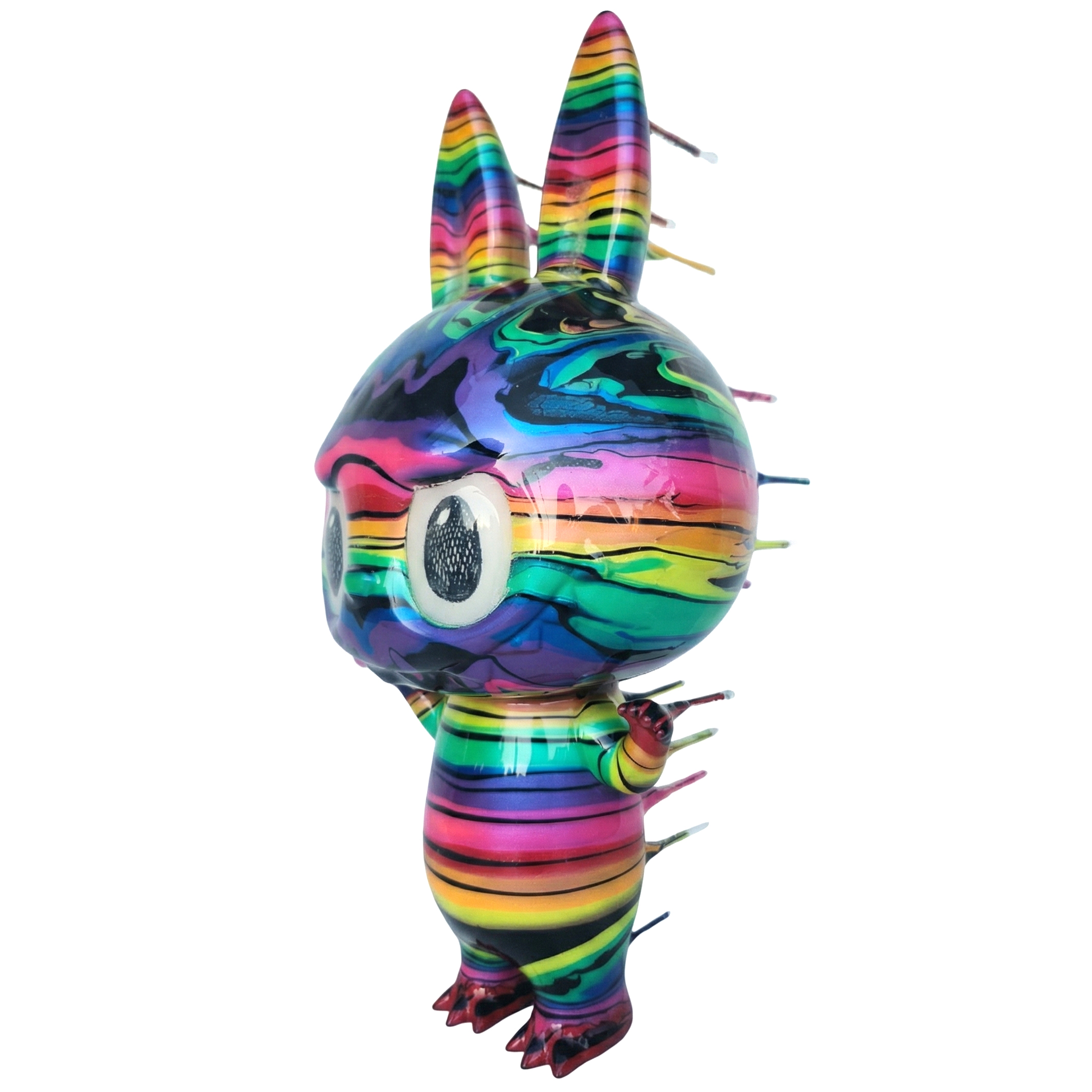 Blown Away Labubu - Dark Rainbow