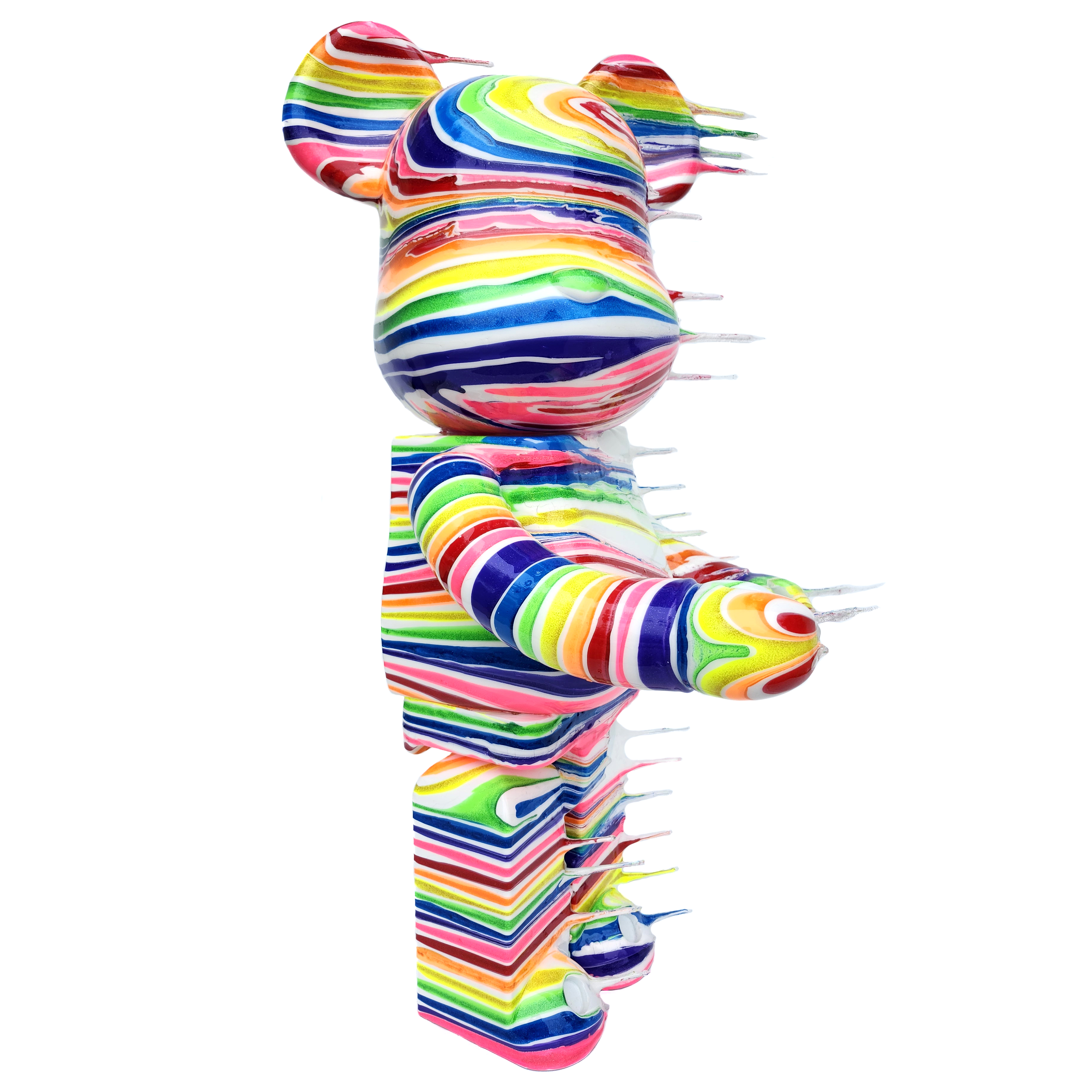 Blown Away 1000% Bearbrick - White Rainbow