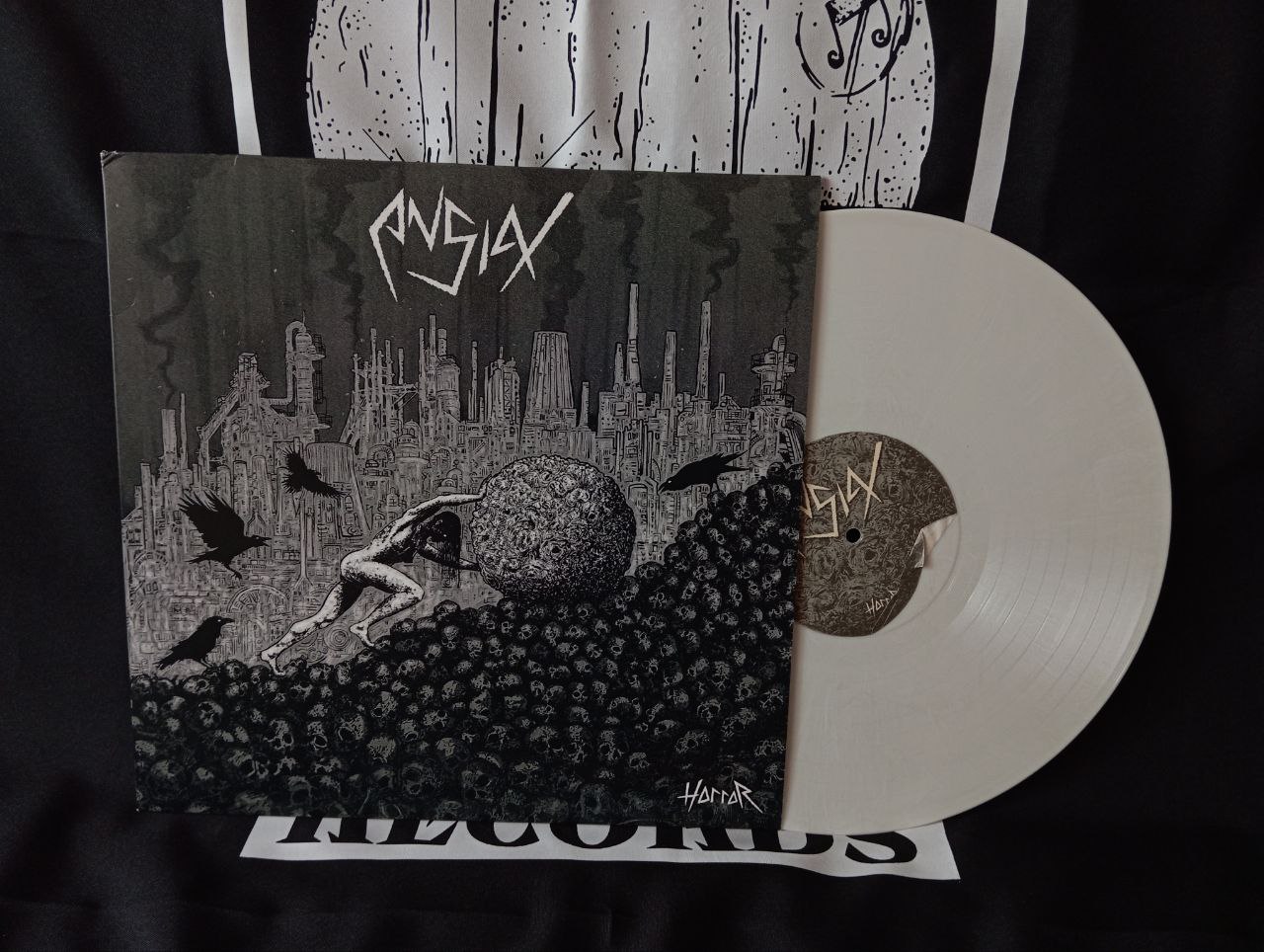 Ansiax / Bakounine - Horror / Fed Up (LP, grey, 2024) (M/NM)