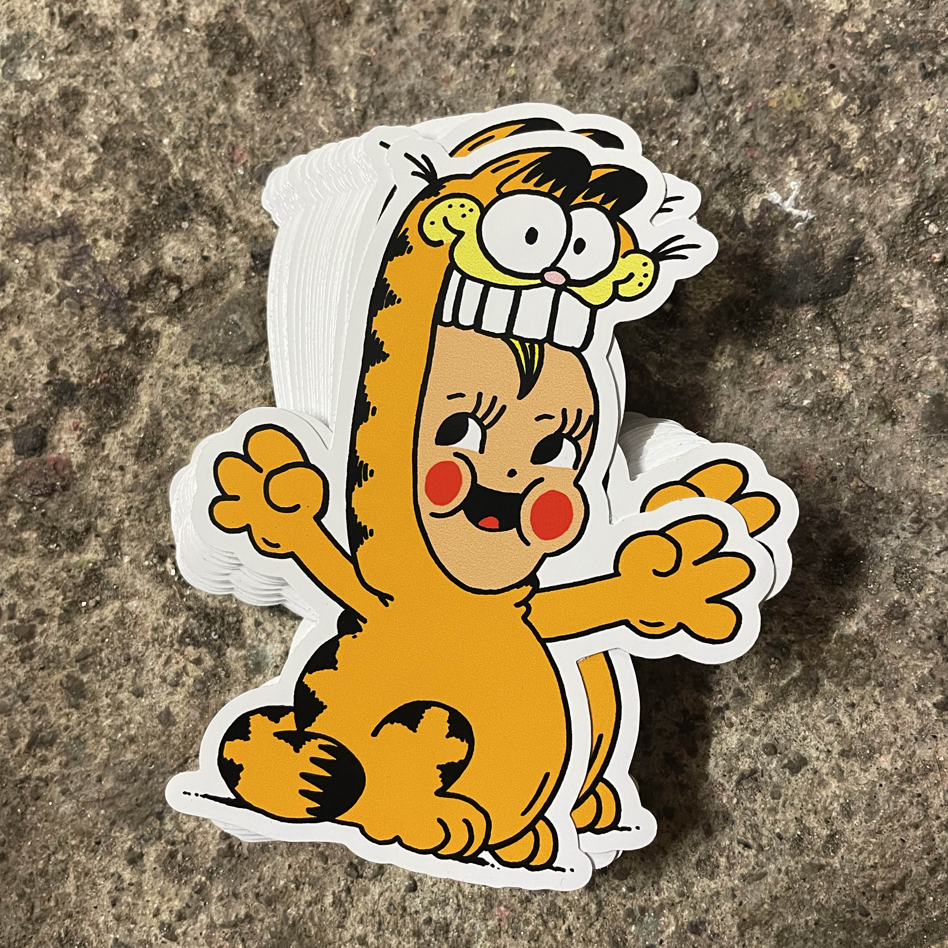 Garfie Kewpfield Sticker