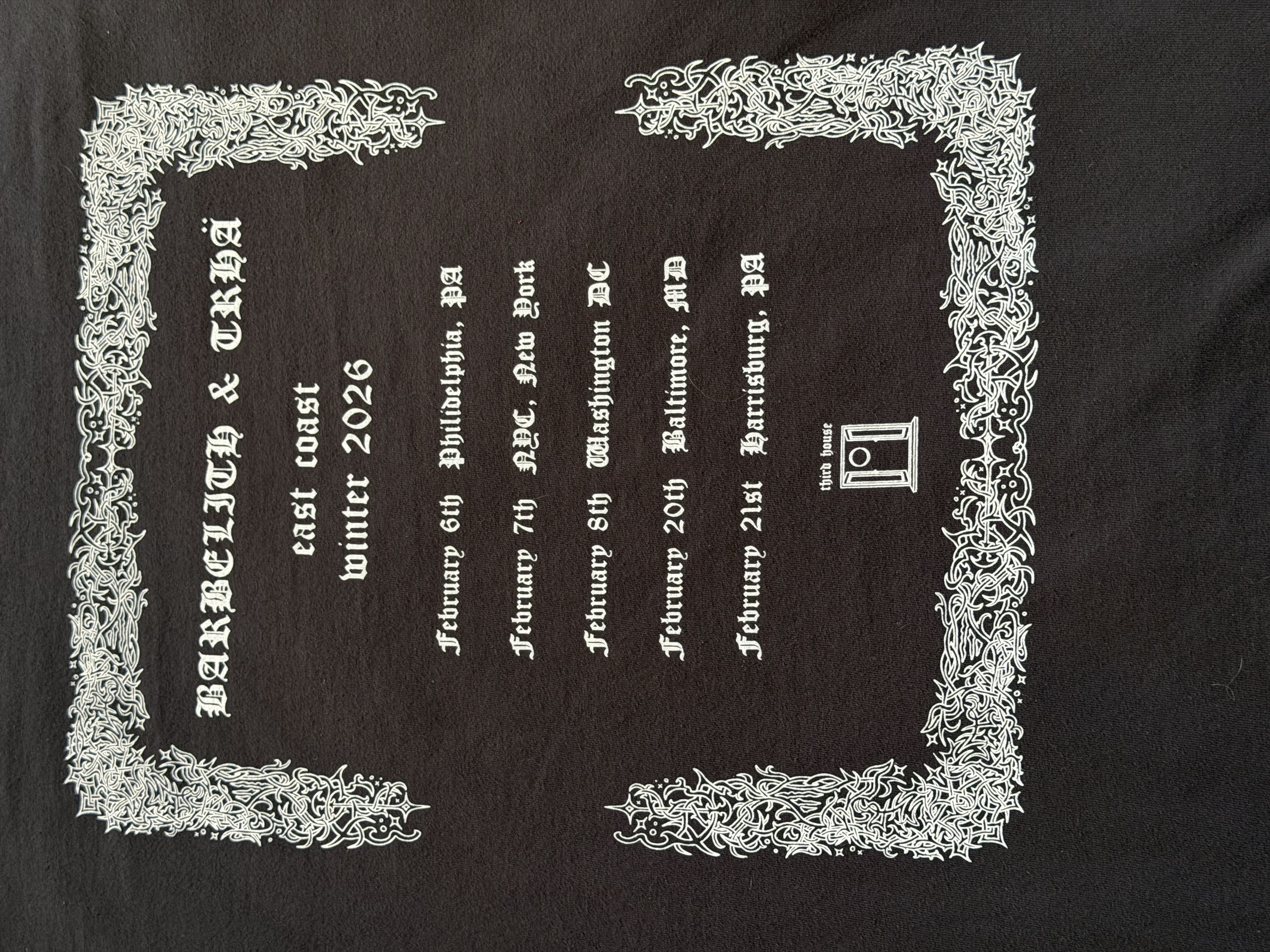 Trhä/Barbelith tour longsleeve