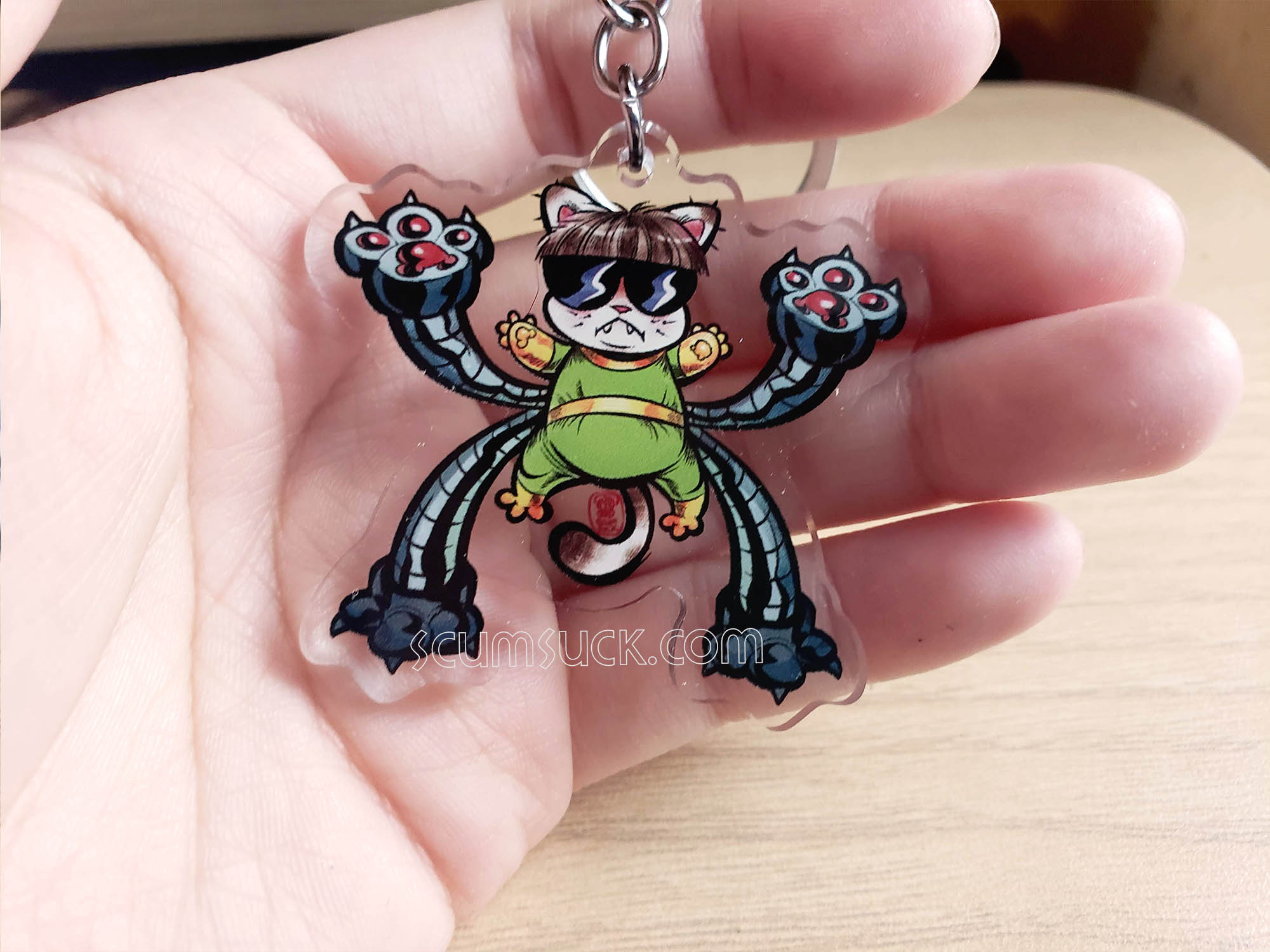 Charm: Spidery Doc Ock Kitty