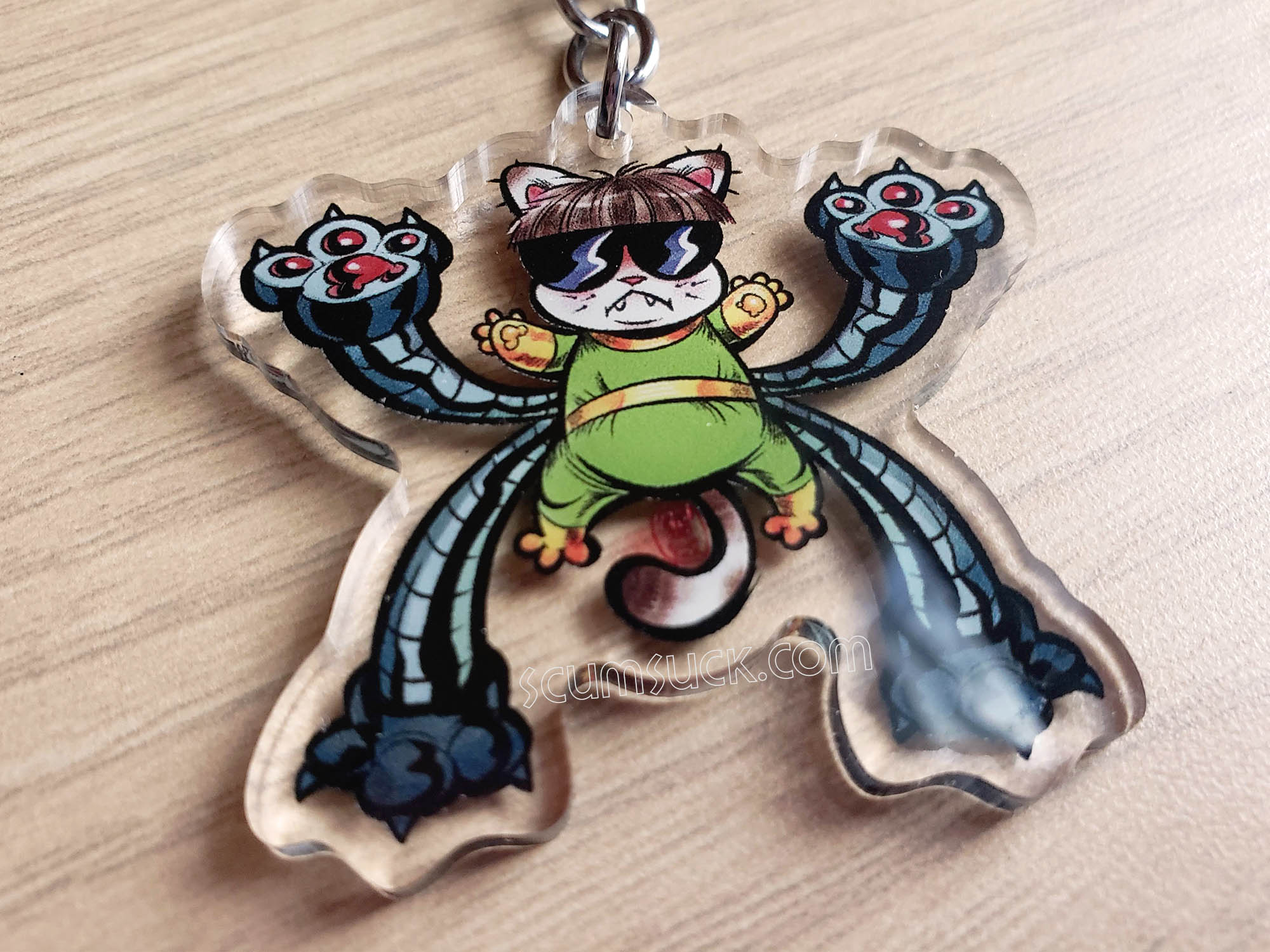 Charm: Spidery Doc Ock Kitty