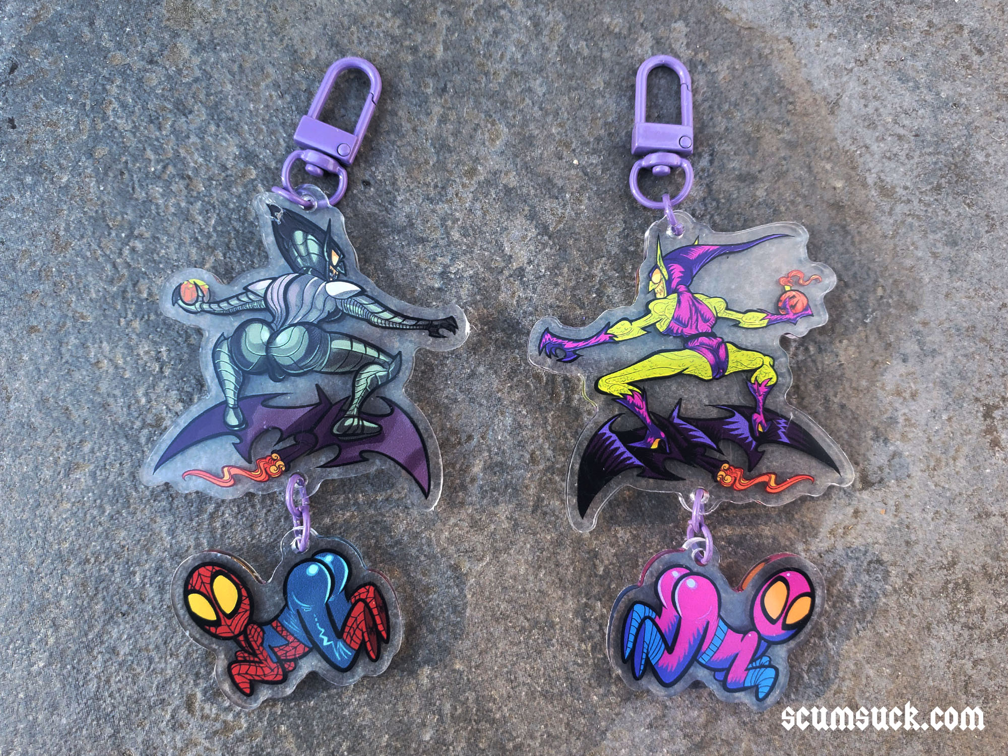 Charm: Spidery Green Goblin