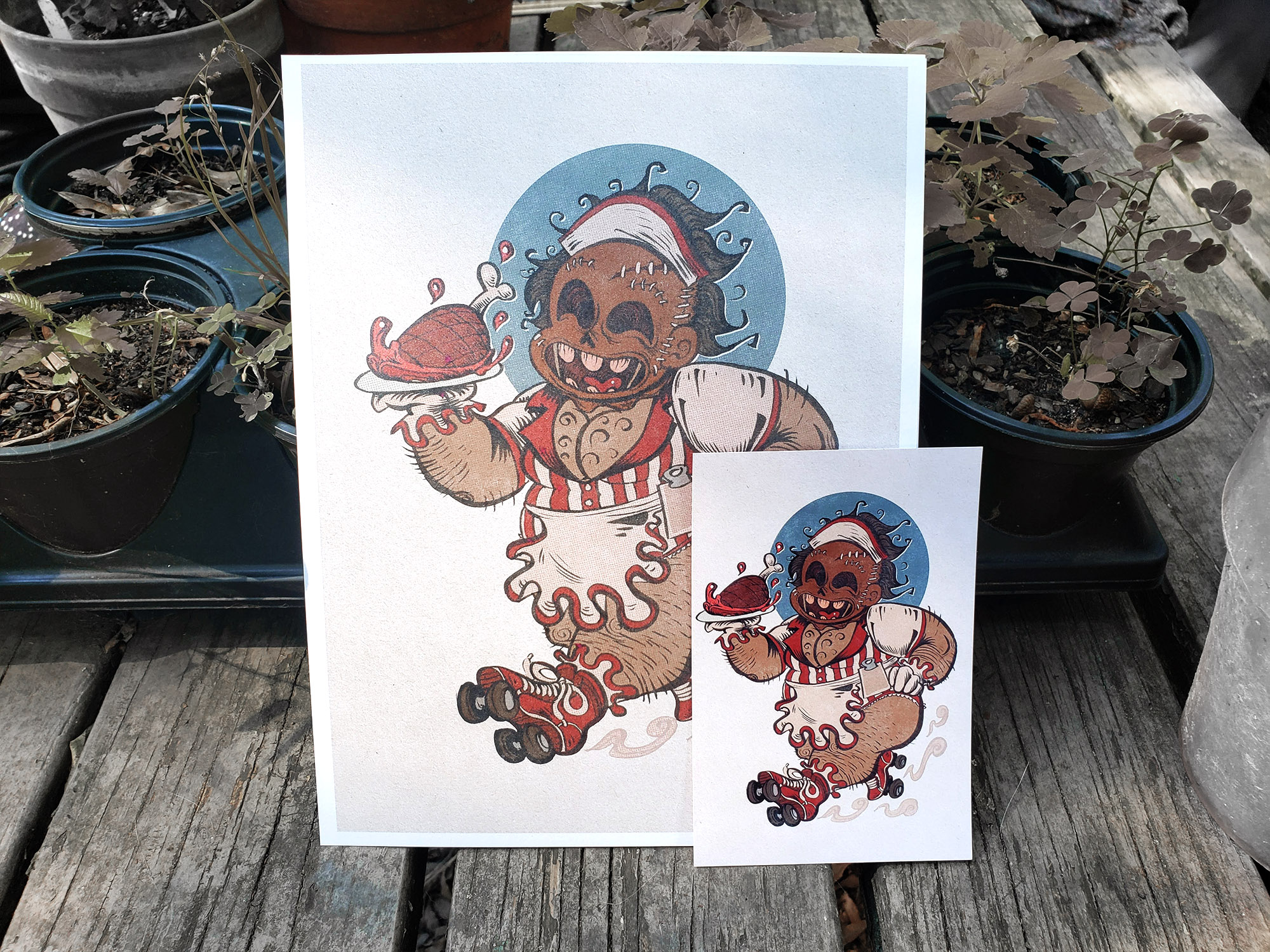 Prints: Horror pinups (4x6) (8.5x11)