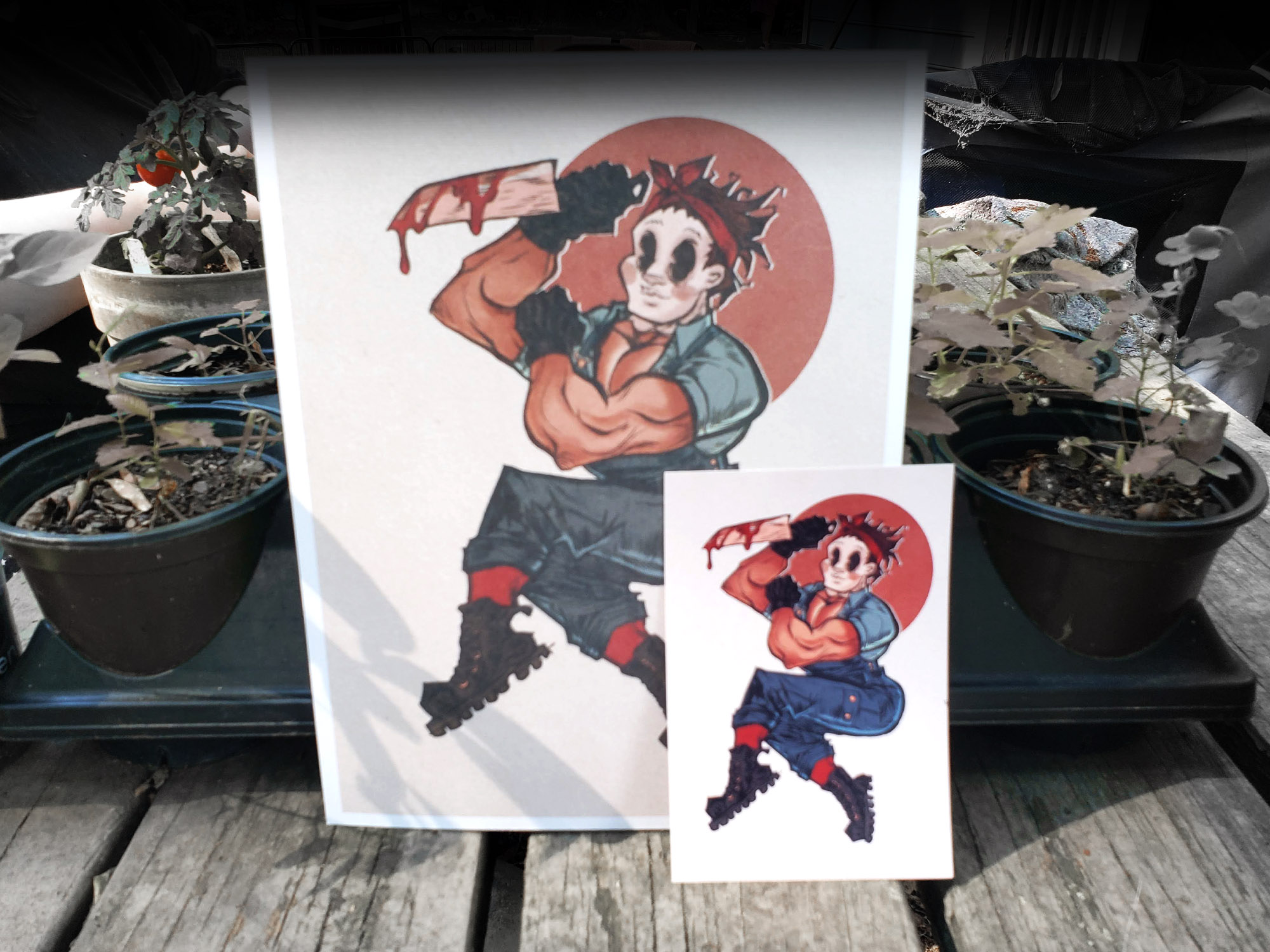 Prints: Horror pinups (4x6) (8.5x11)