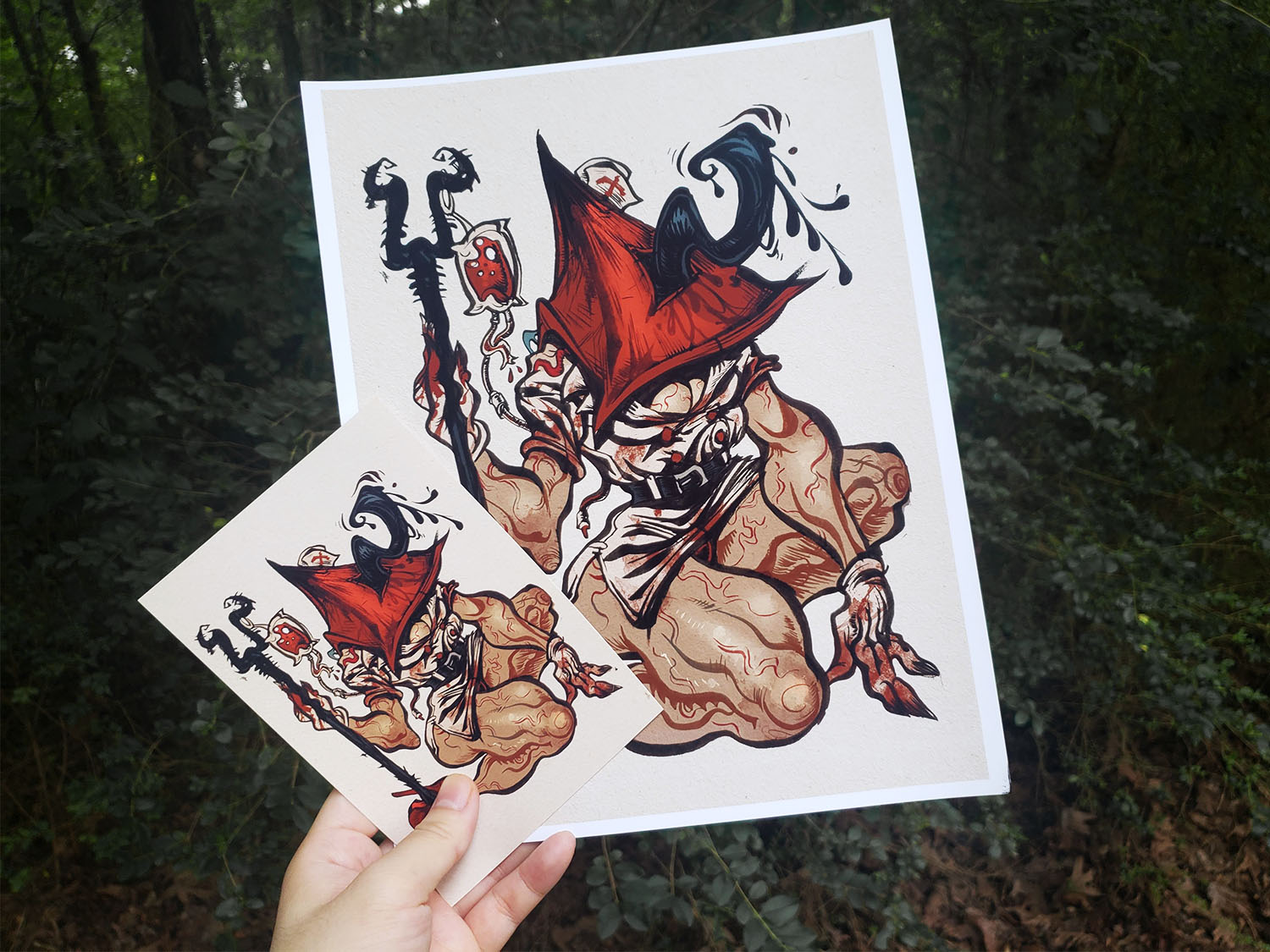 Prints: Silent Pyramid pinup (4x6) (8.5x11)