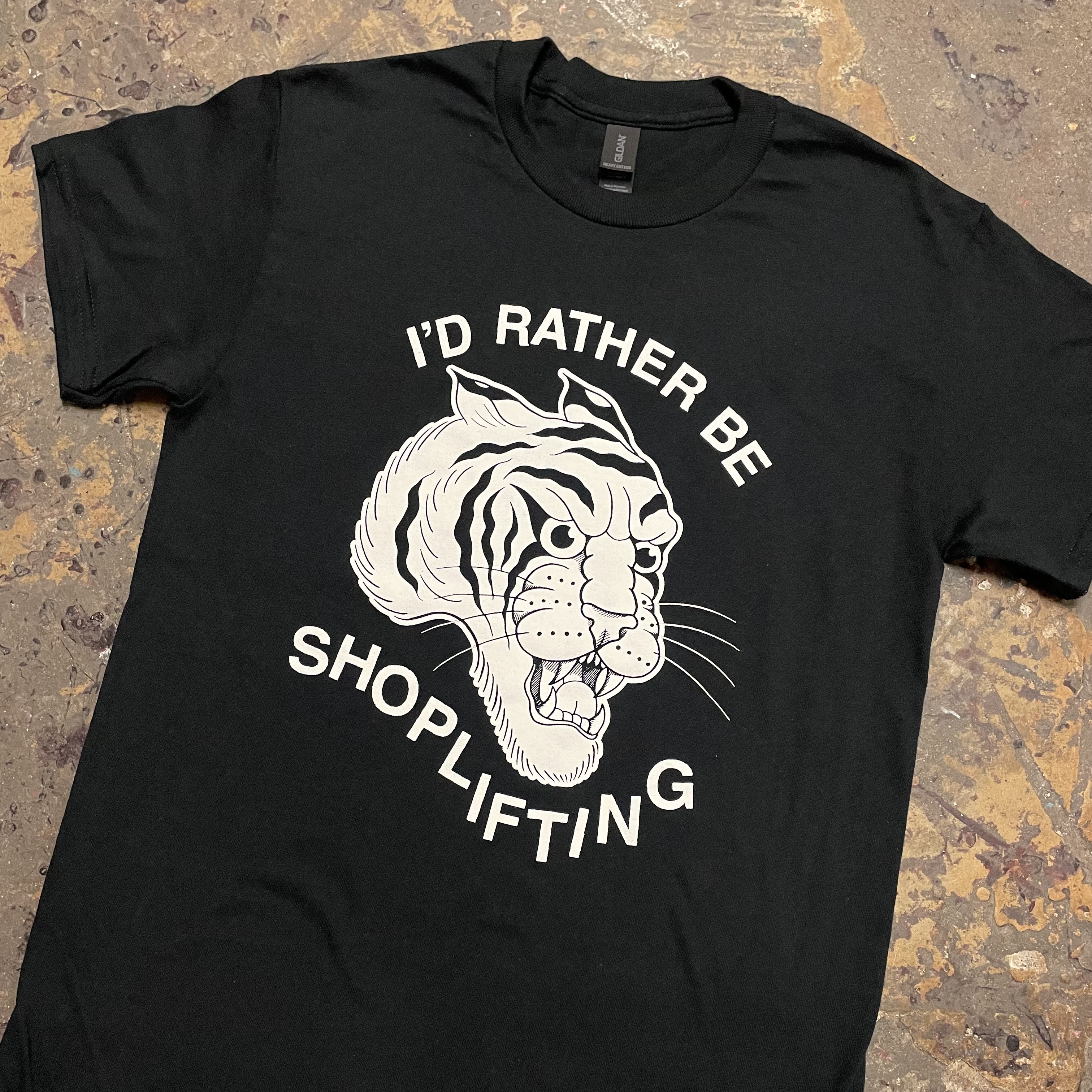 I’d Rather Be Shoplifting (black shirt)