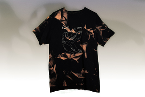 Hand-Screen Printed Tee - Bleach Tie-Dye