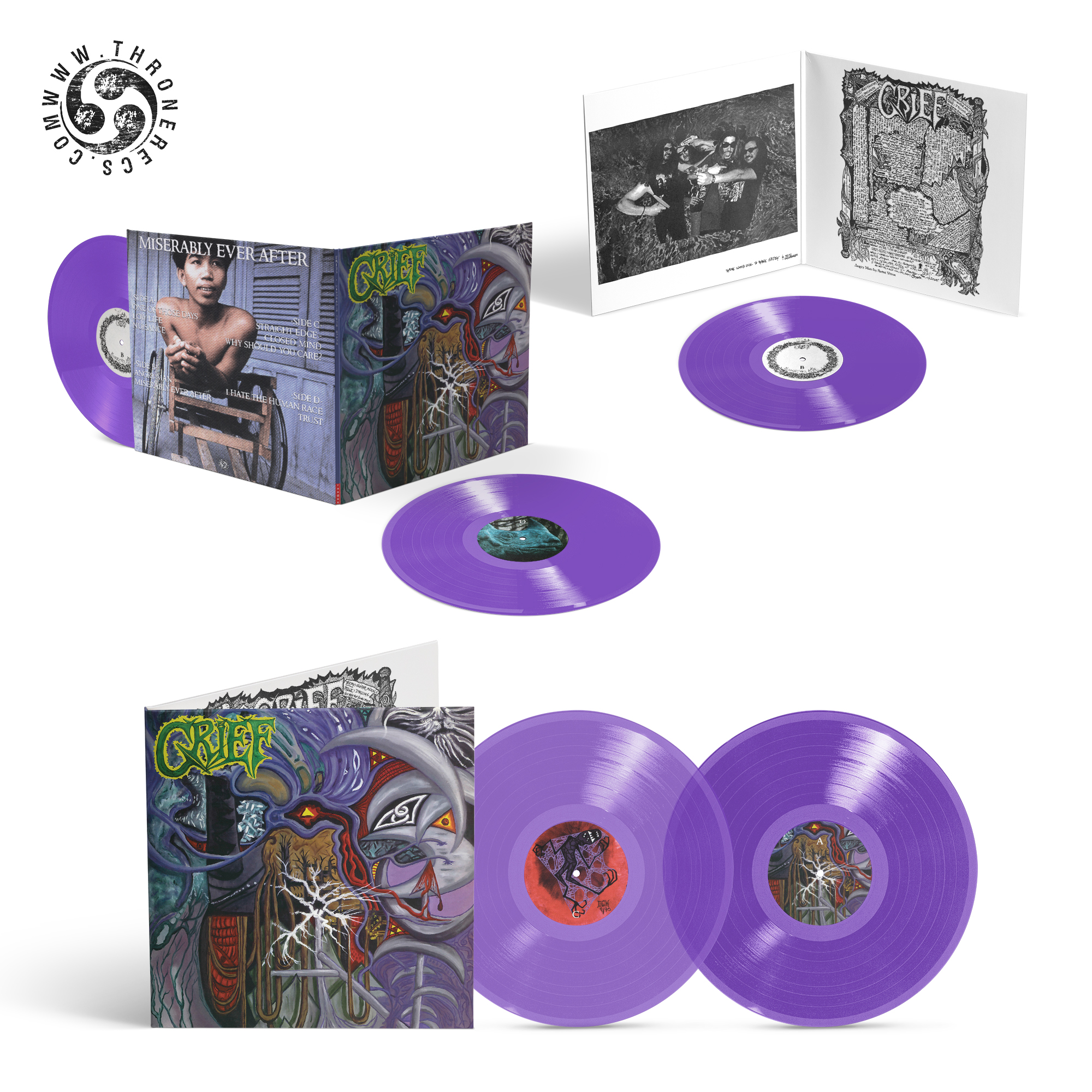 GRIEF - Miserably Ever After LPx2  (purple vinyl)