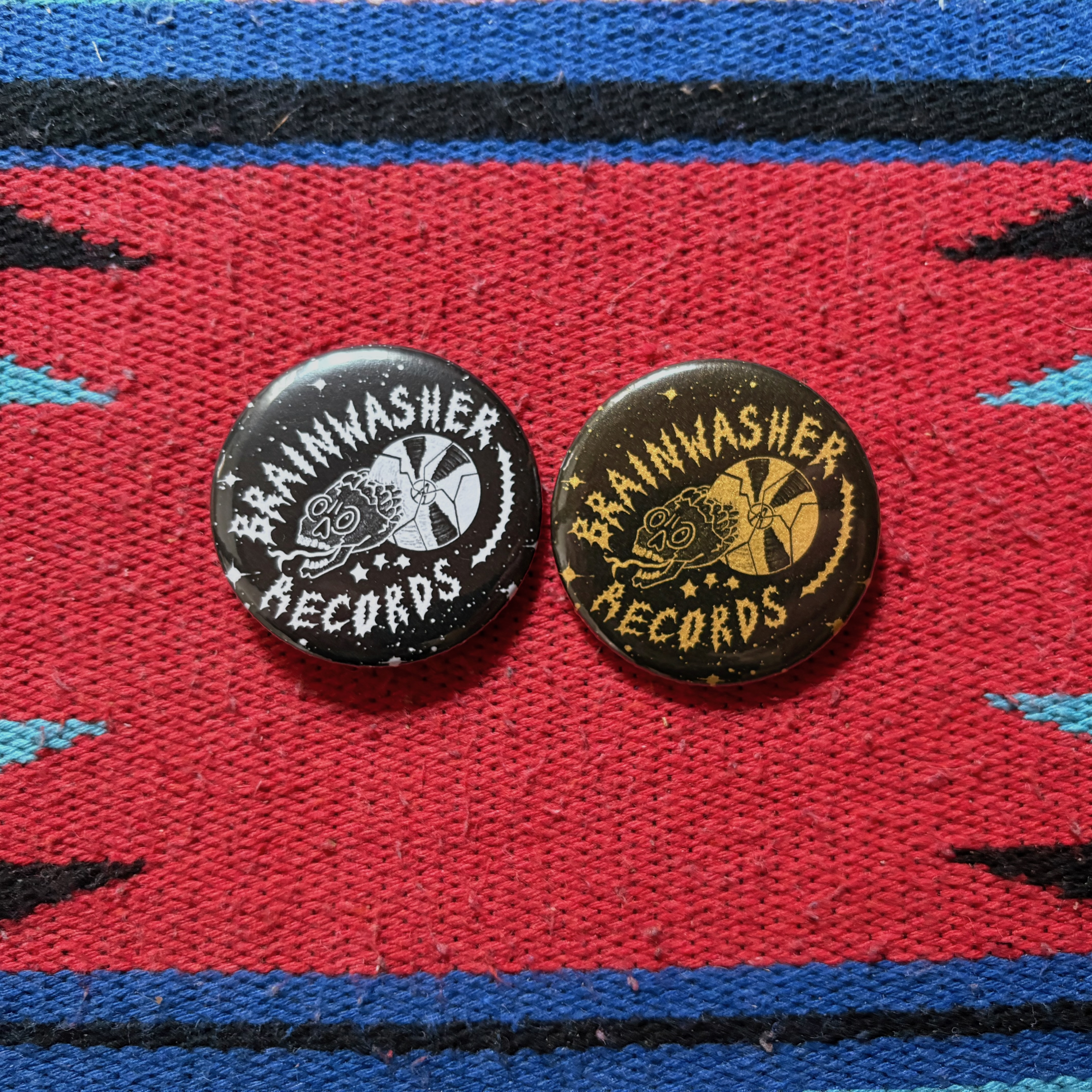 BRAINWASHER RECORDS PINS