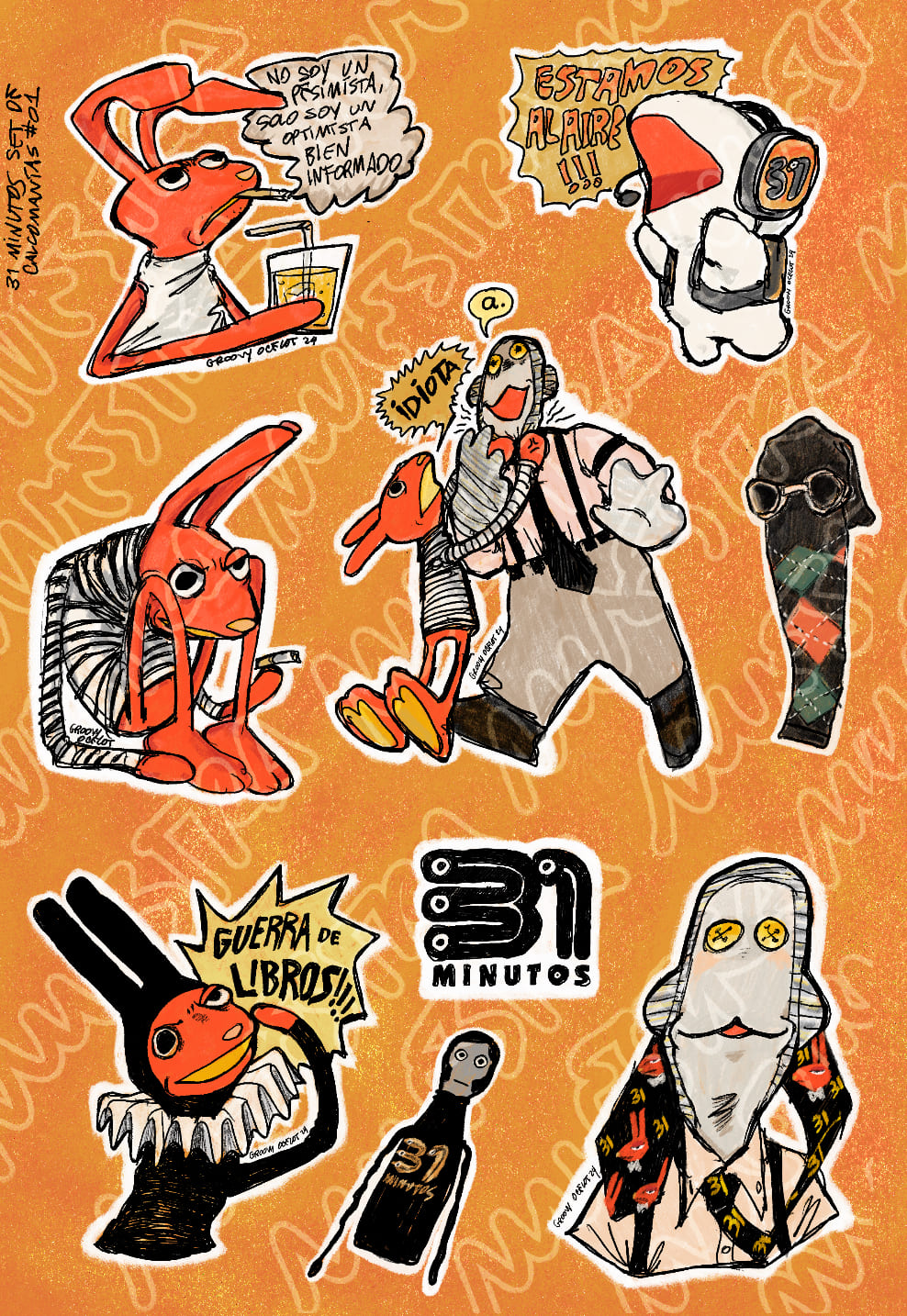 31 Minutos Sticker Set II.