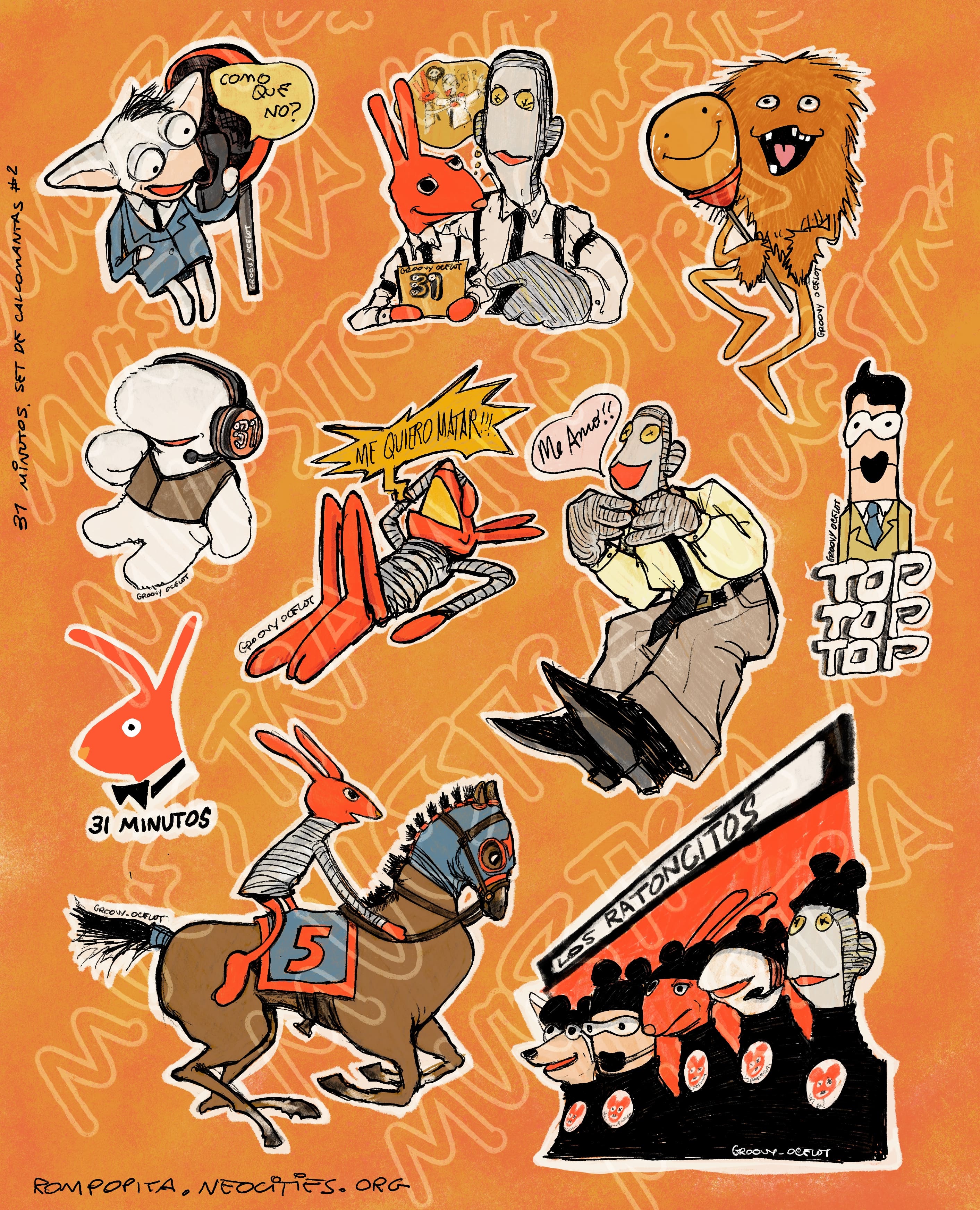 31 Minutos Sticker Set I.
