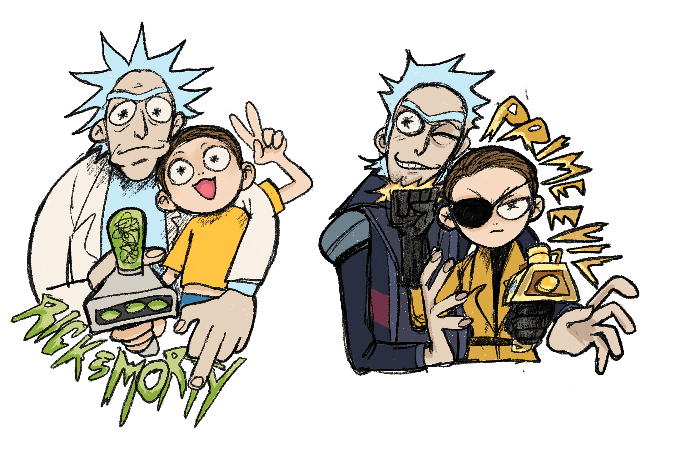RickMorty + EvilPrime