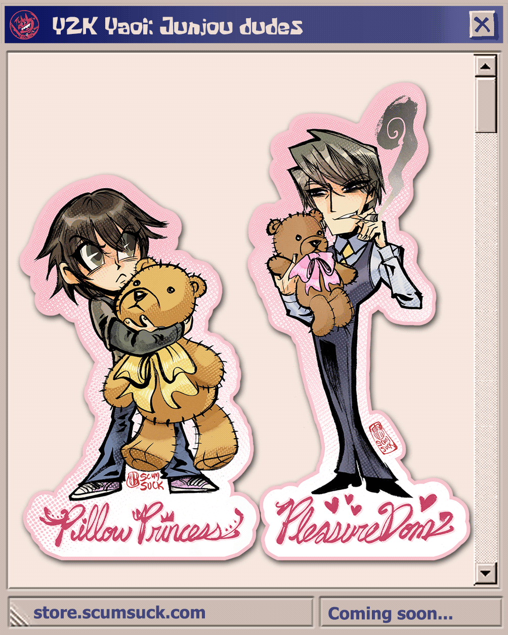 Stickers: Y2K Yaoi