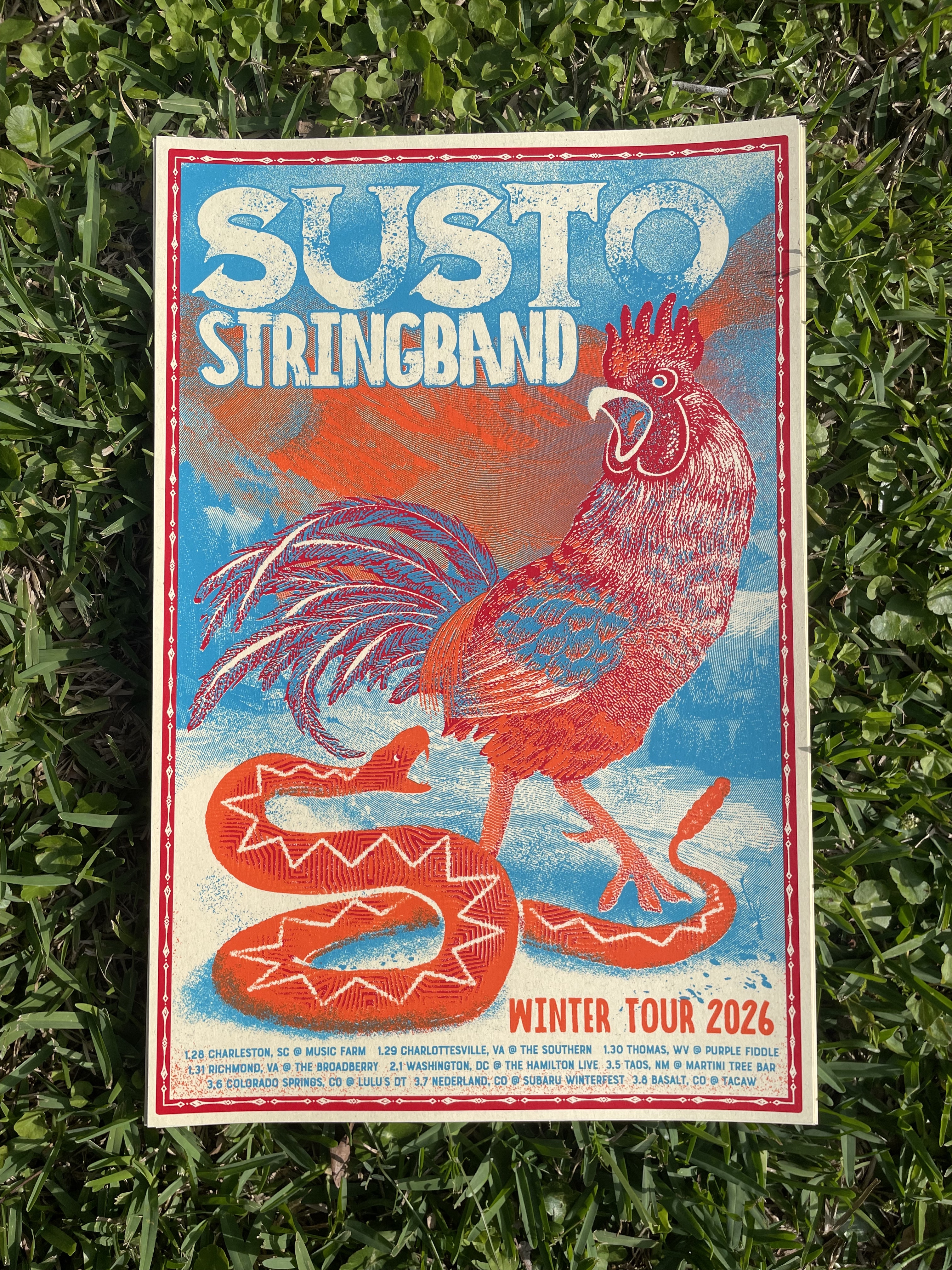 SUSTO STRINGBAND Winter Tour 2026 Poster