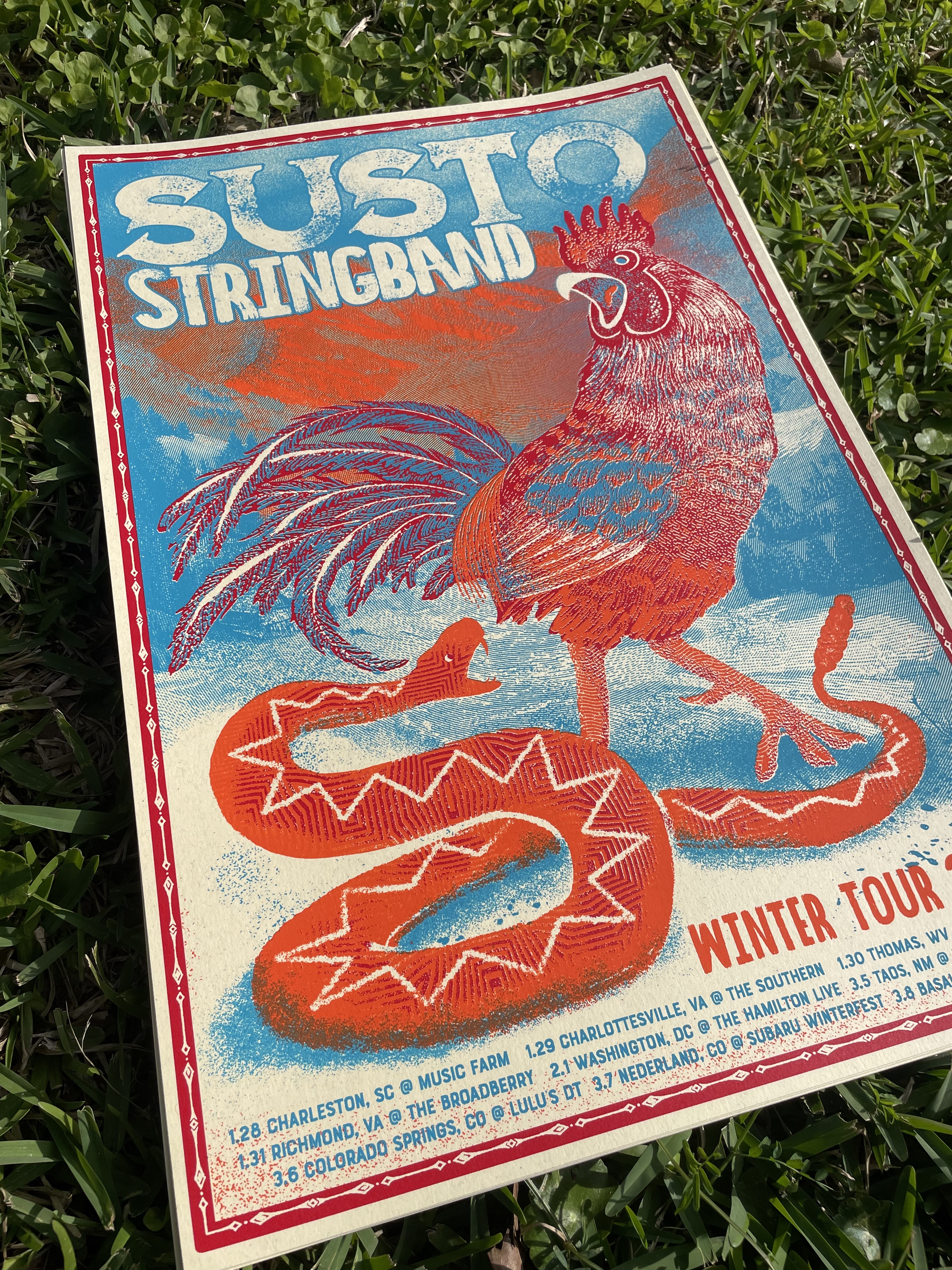 SUSTO STRINGBAND Winter Tour 2026 Poster