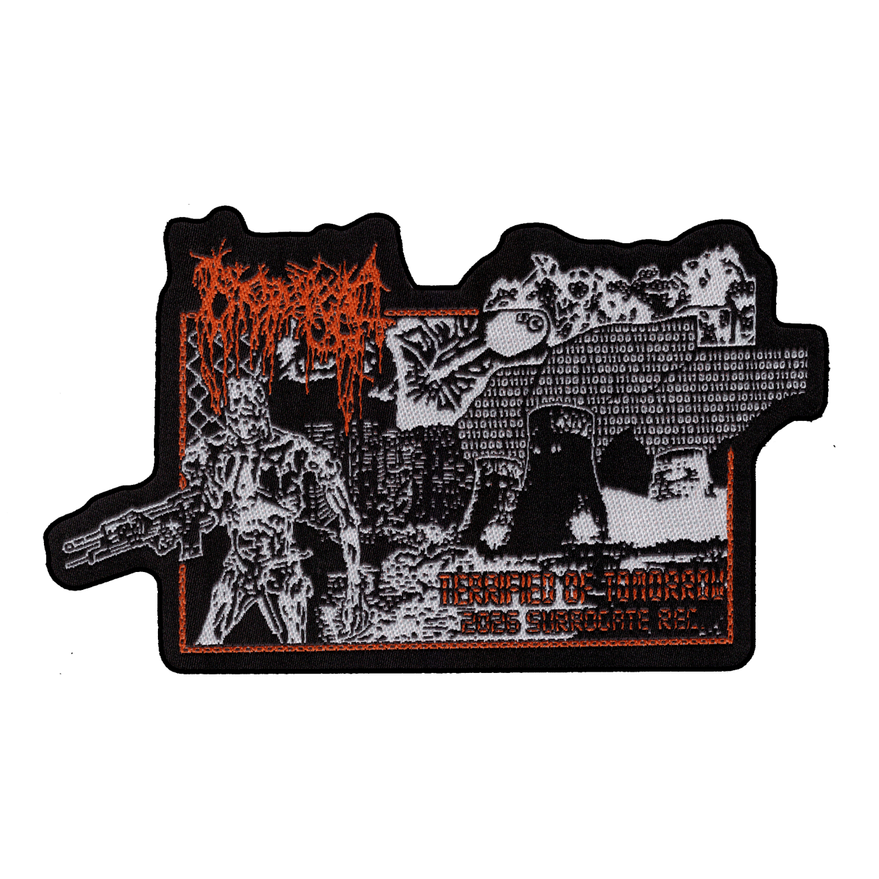 Nyctophagia 'Terrified Of Tomorrow' Woven Patch