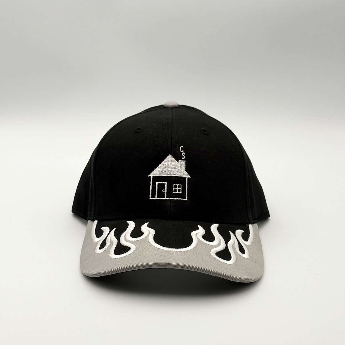 Hat - Grey Flames