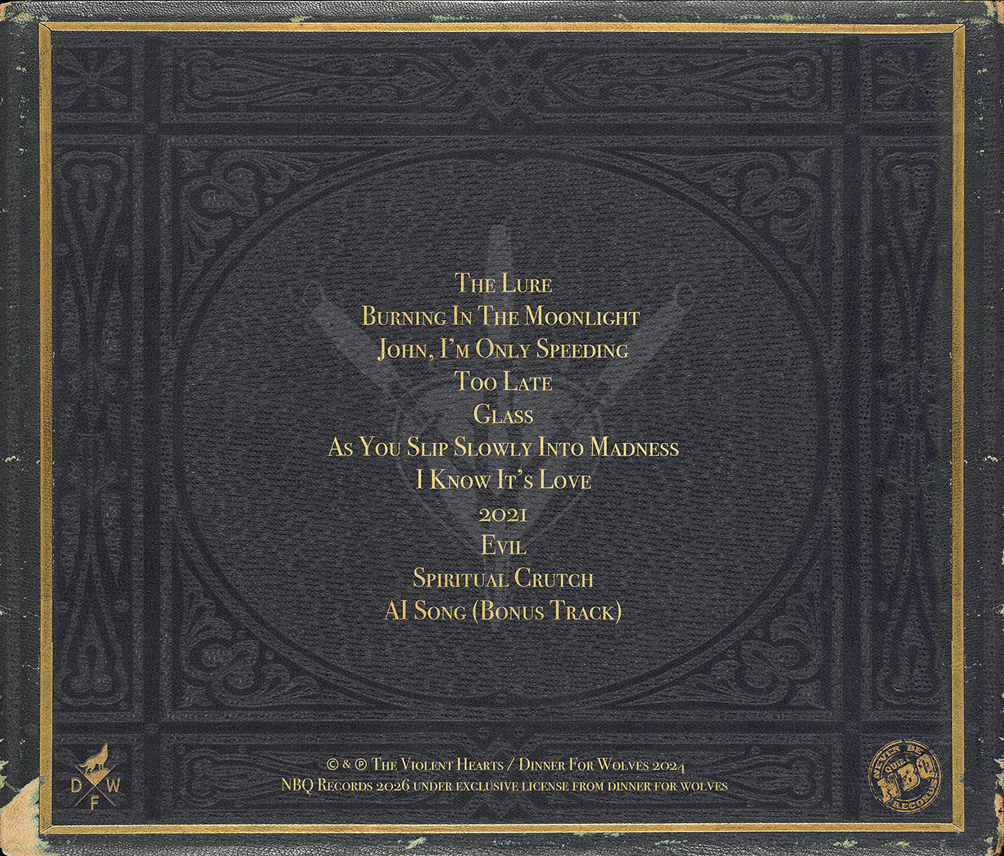 NBQ 013: The Violent Hearts - Songs of Madness and Violence (CD Album)