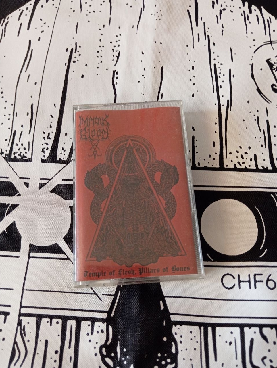 Impious Blood - Temple Of Flesh, Pillars Of Bones (cs, S/Sided, 2014)