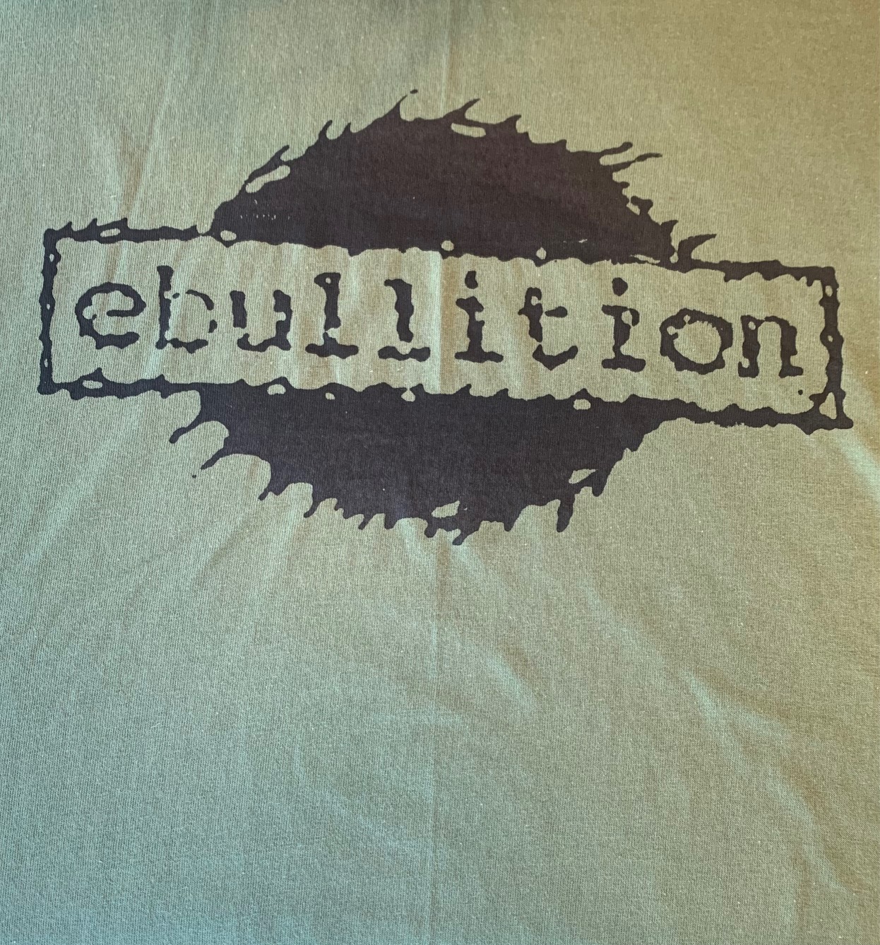 Ebullition - Gildan T-shirts (Front and Back logo with text)