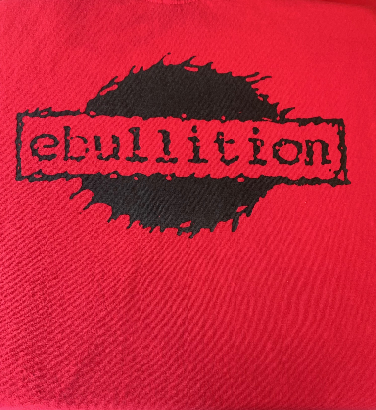 Ebullition - Comfort Colors T-shirts (Front and Back logo with text)