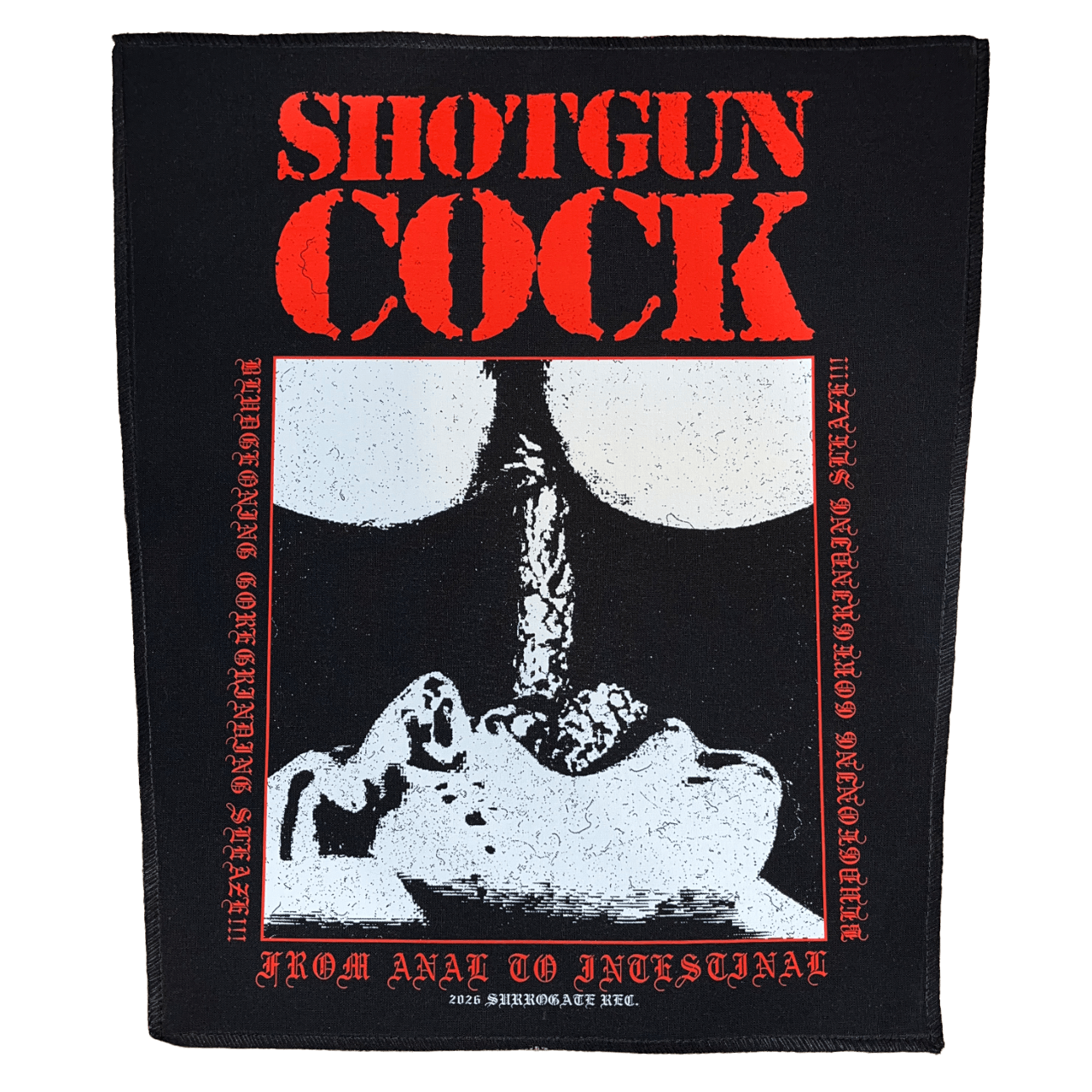 Shotgun Cock 'From Anal To Intestinal' Back Patch