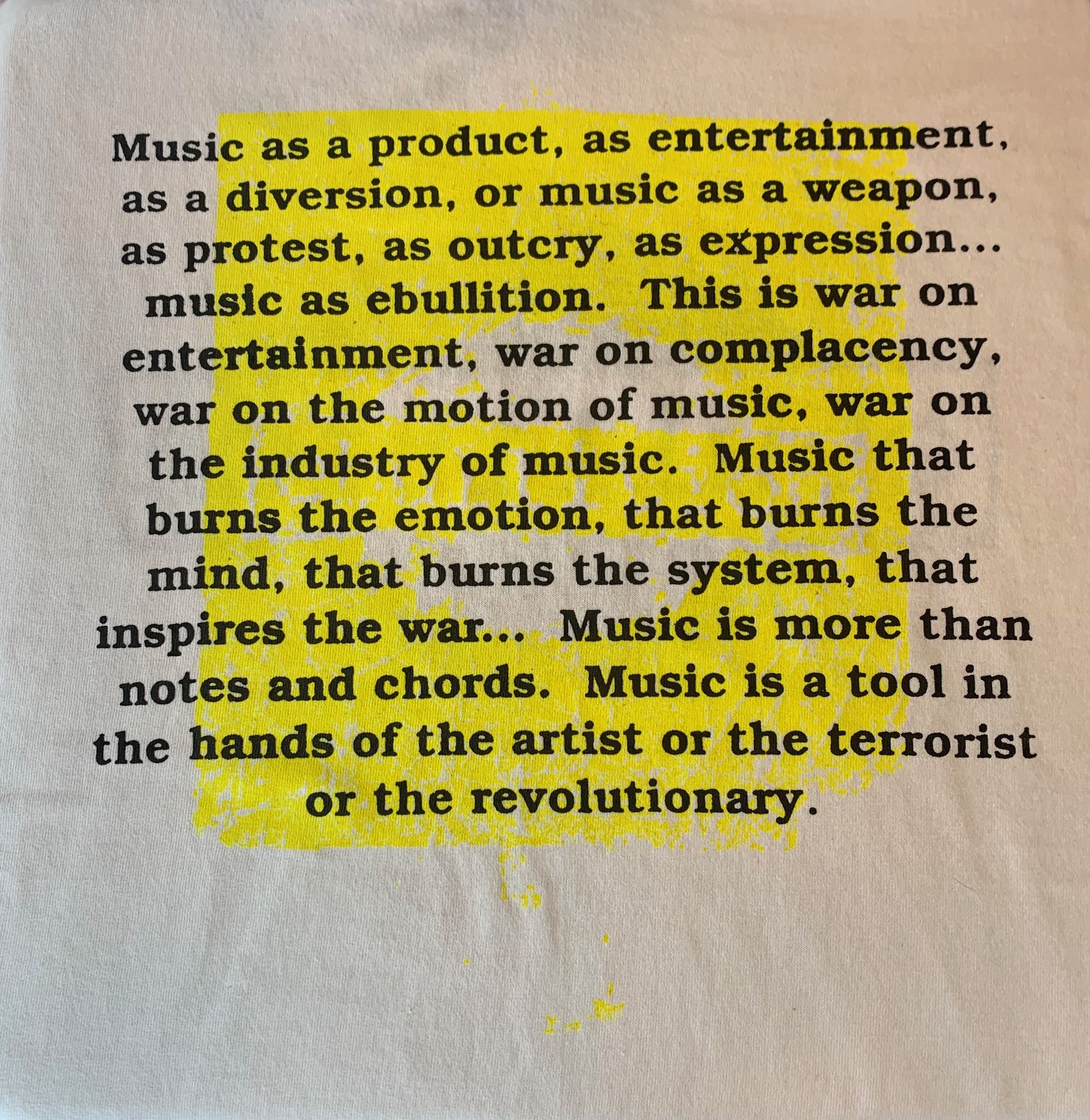 Ebullition - Comfort Colors T-shirts (Front and Back logo with text)