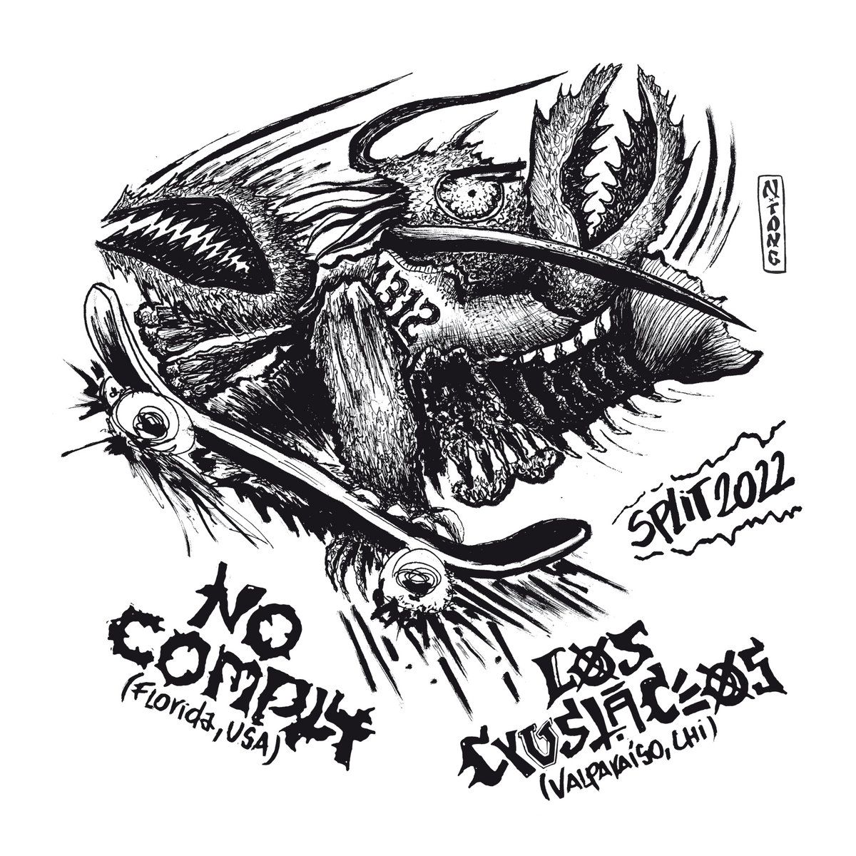 NO COMPLY/LOS CRUSTACEOS Split 10inch