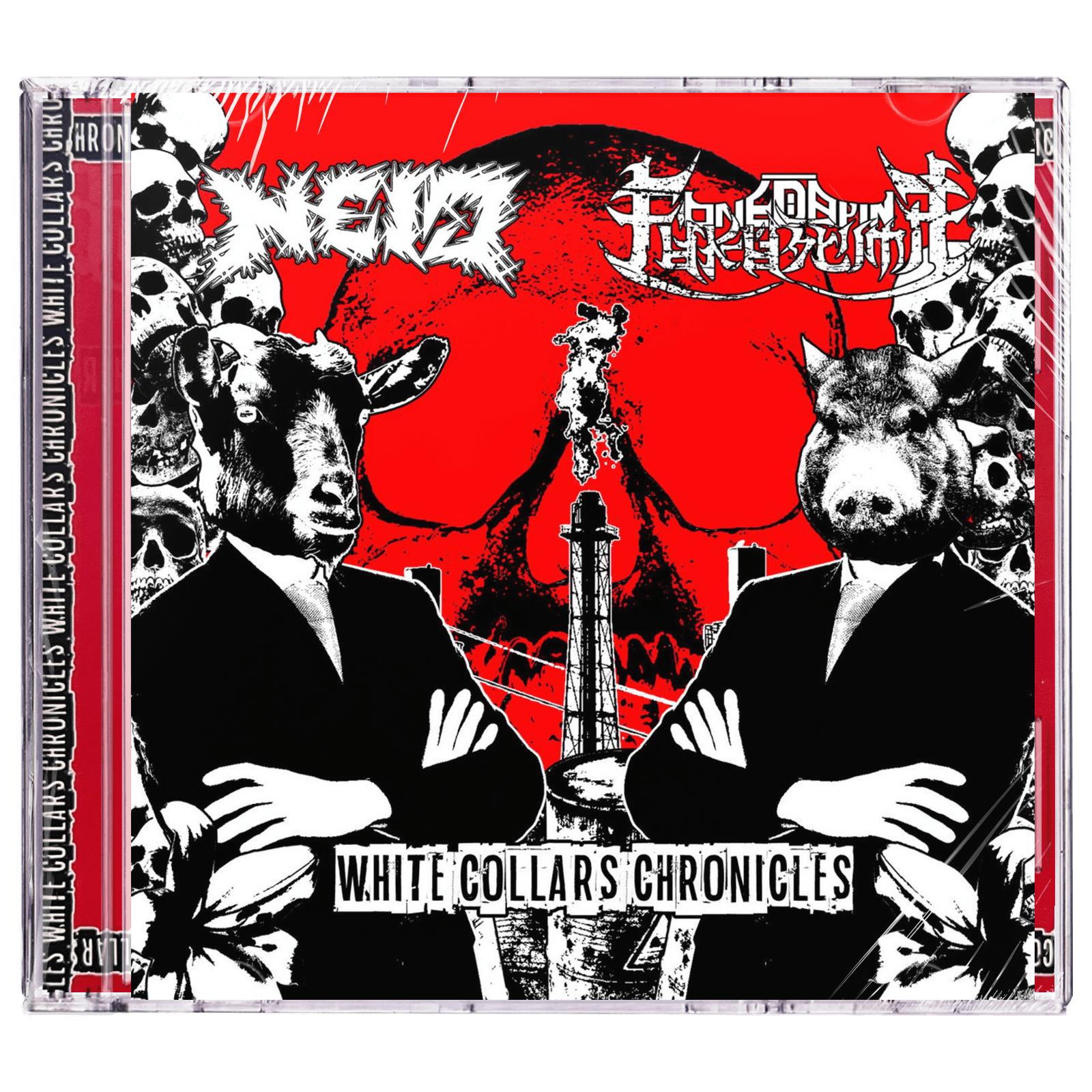 Neid / One Day In Fukushima 'White Collars Chronicles (Split)' CD
