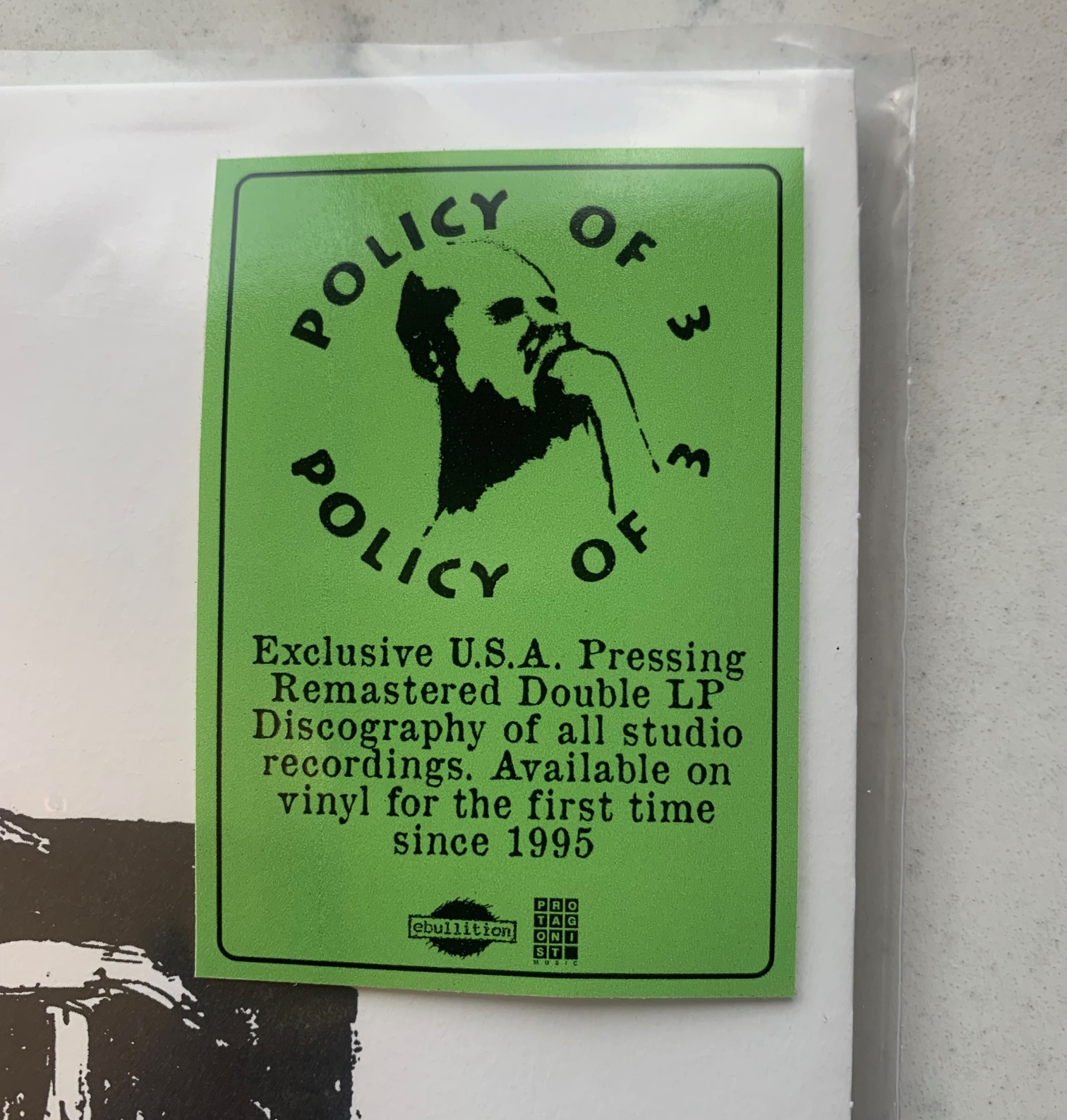 POLICY OF 3 - discography LPx2
