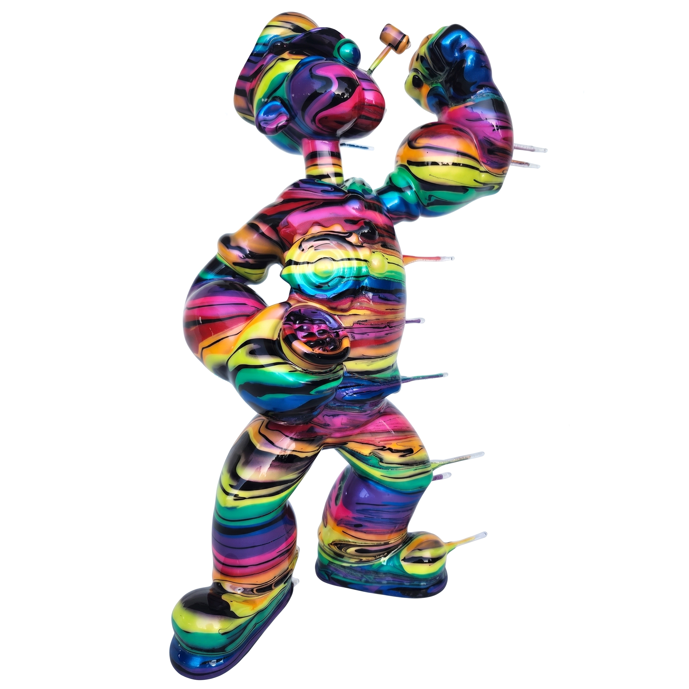 Blown Away Popeye - Dark Rainbow