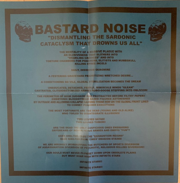 BASTARD NOISE - Sabotaging The Encroachment of The Dishonorable CD