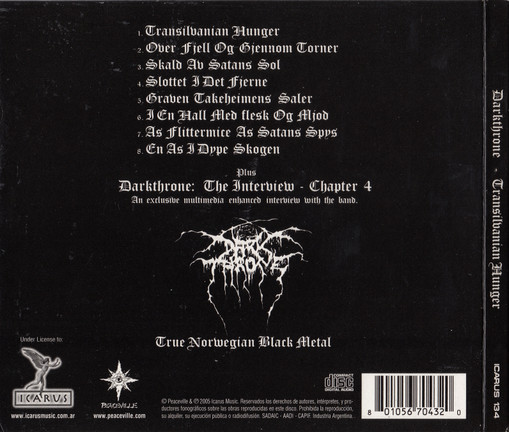 DARKTHRONE - Transilvanian Hunger