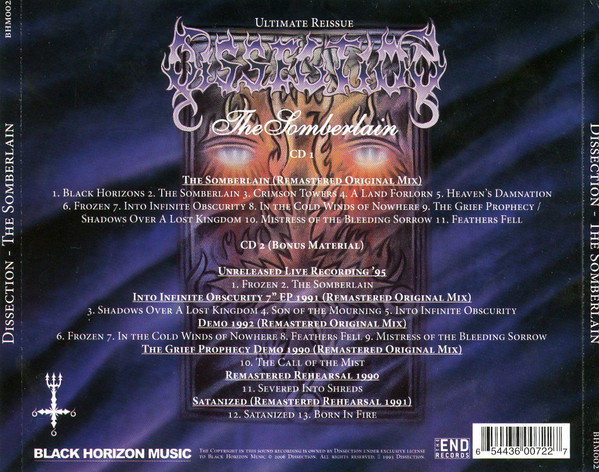 DISSECTION - The Somberlain (Ultimate Reissue 2xCD)