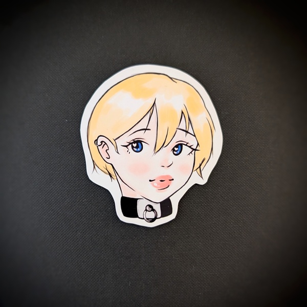 Collared Sticker
