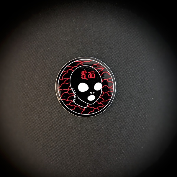 Mask/覆面　Glossy Sticker 5cm