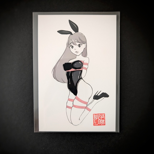 Shibari Bunny Postcard