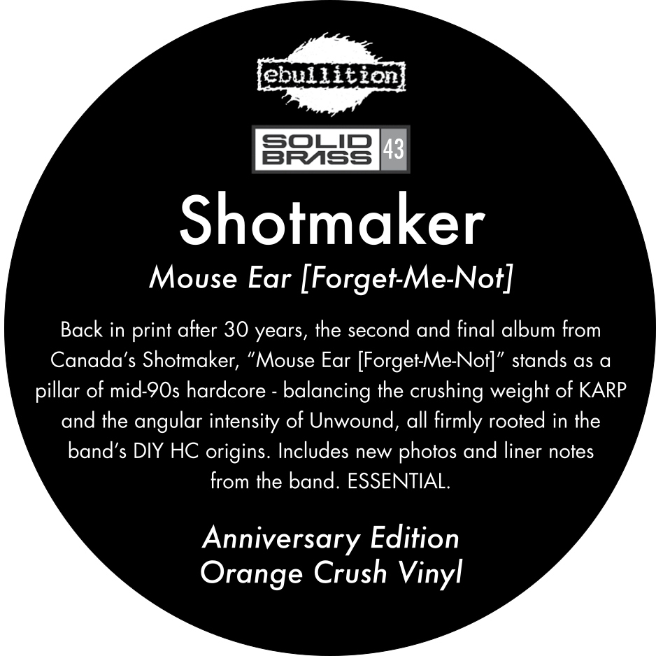 SHOTMAKER - Mouse Ear [Forget-Me-Not] LP