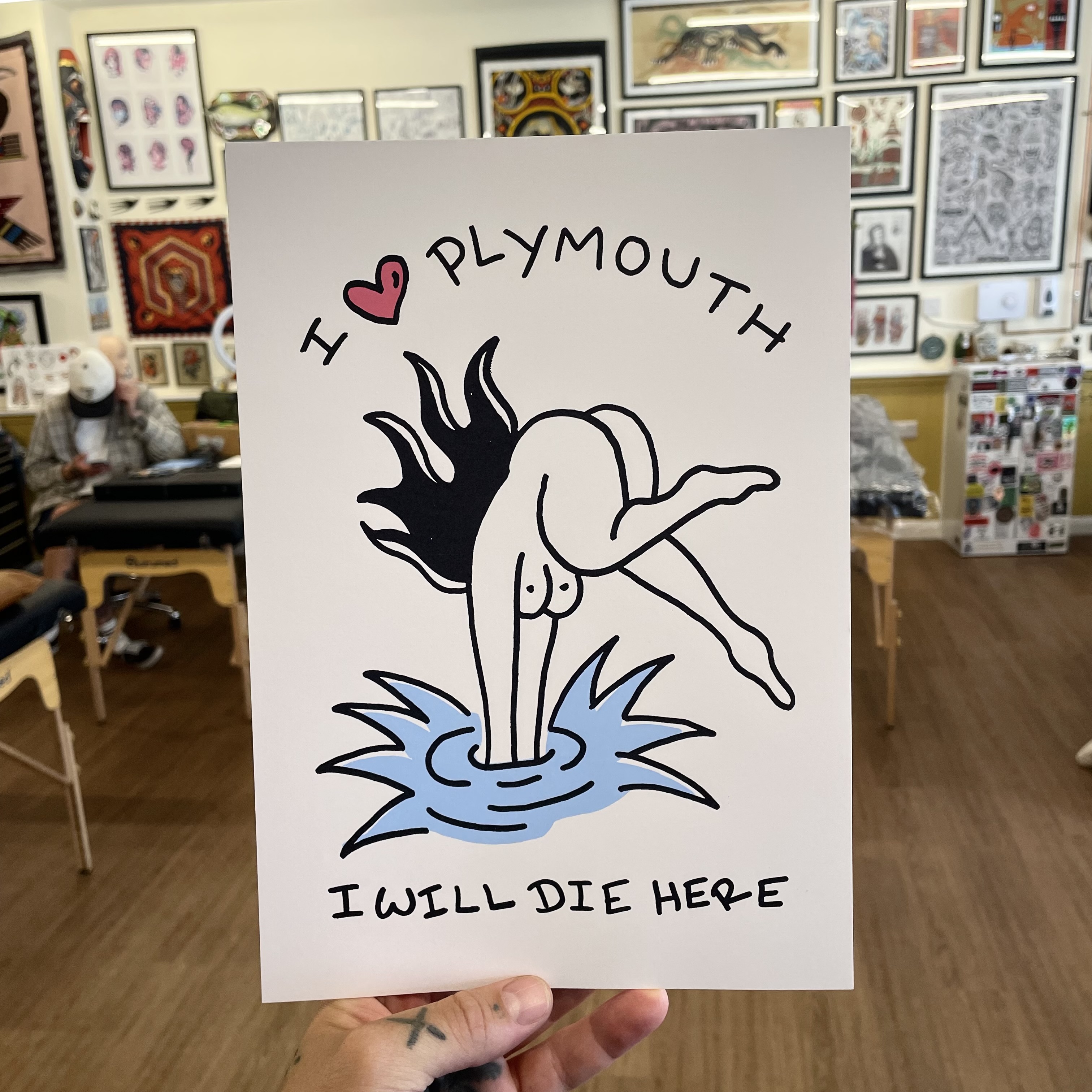 I love Plymouth print