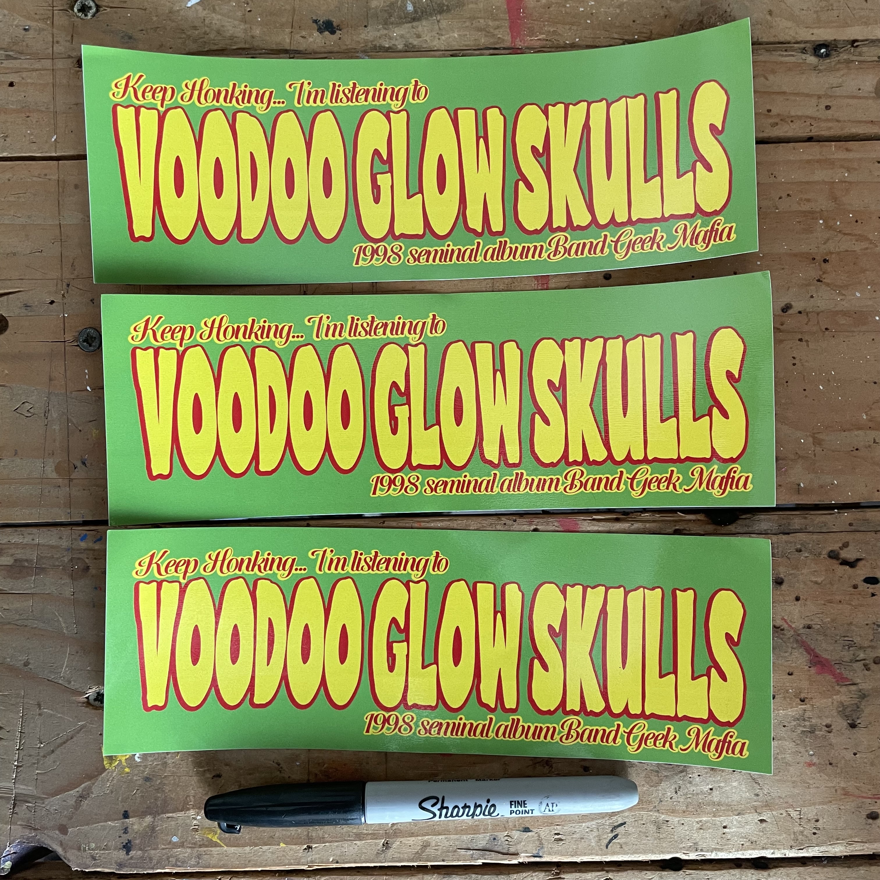 Voodoo Glow Skulls bumper sticker