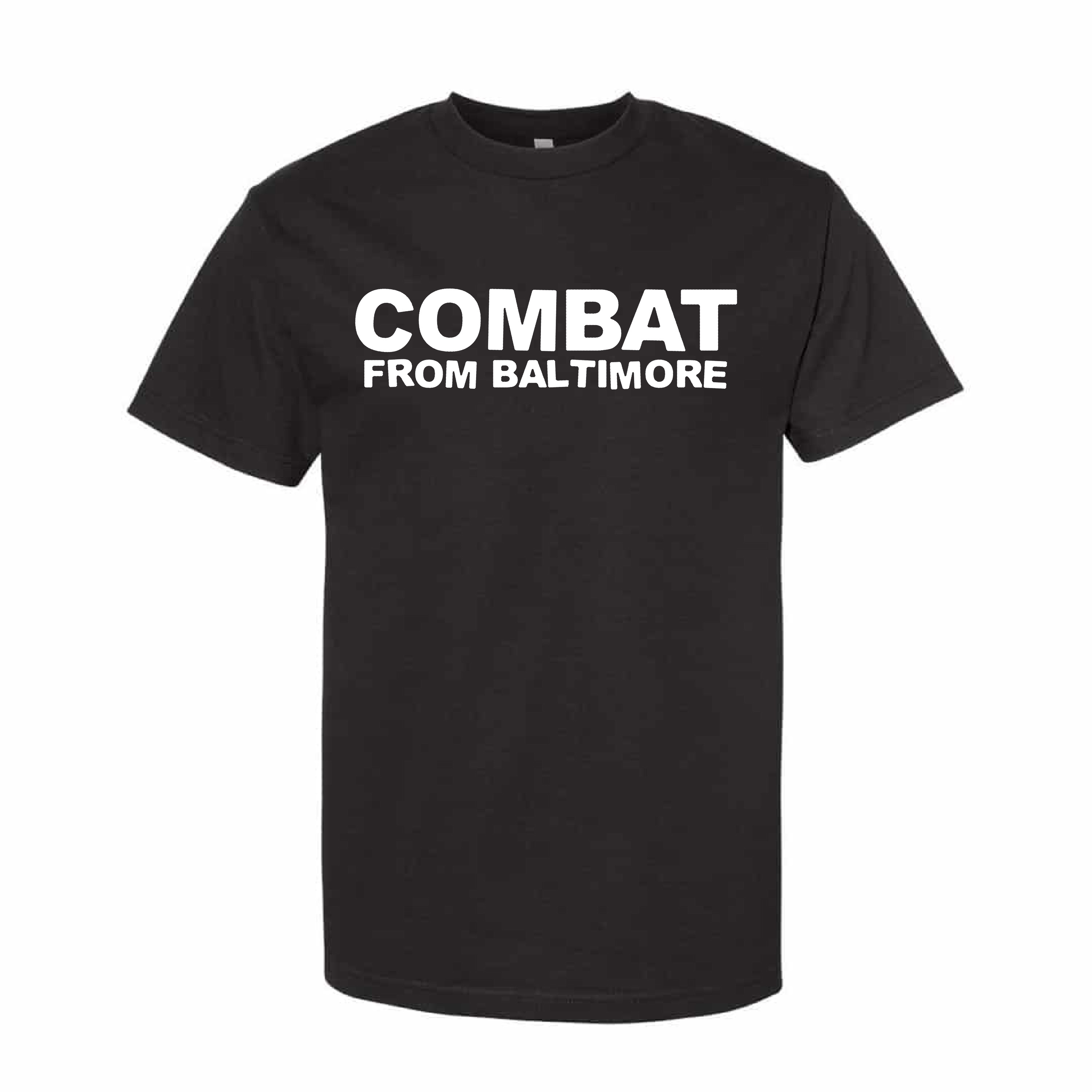 Combat from Baltimore black t-shirt