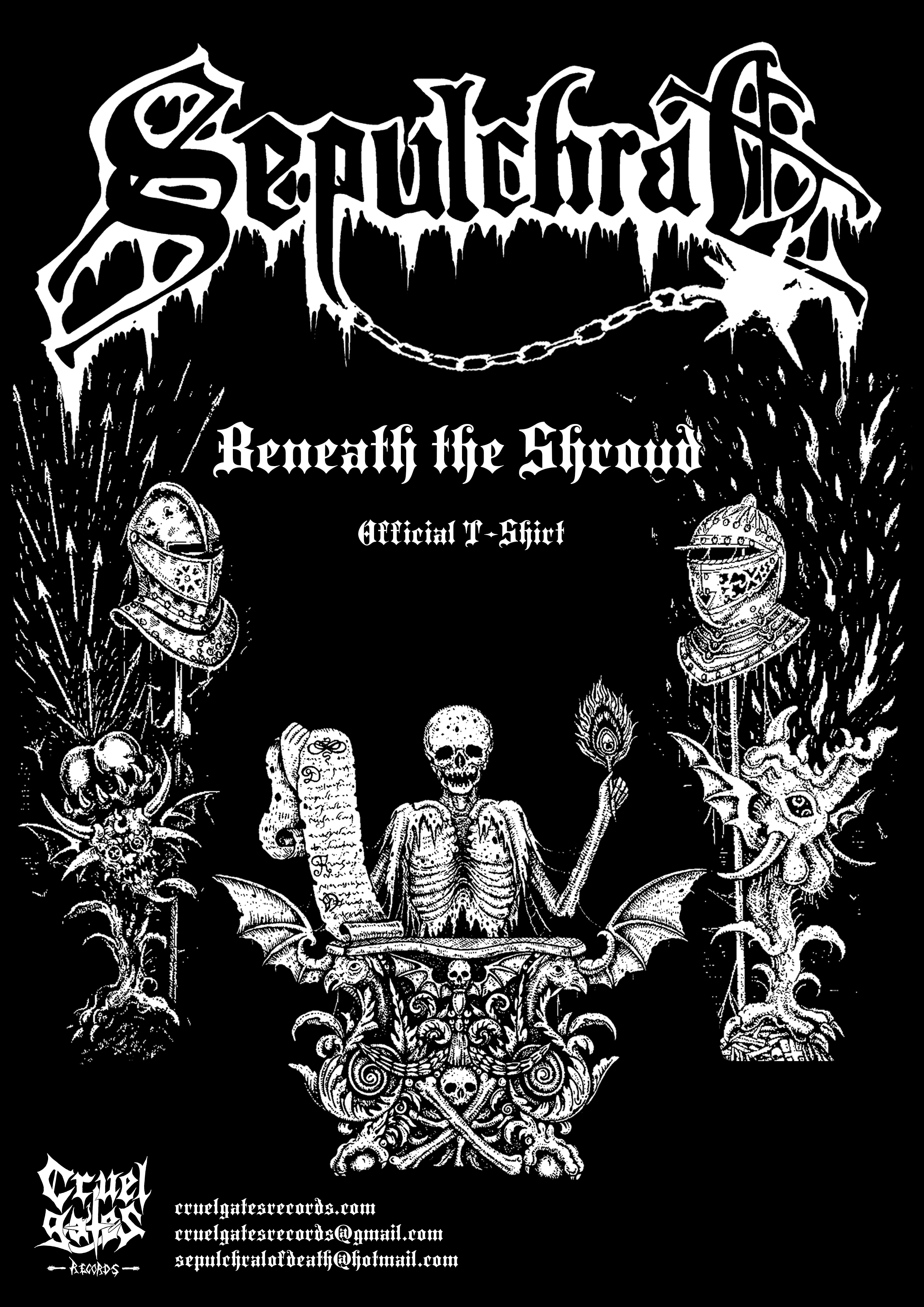 SEPULCHRAL - Beneath the Shroud T-SHIRT
