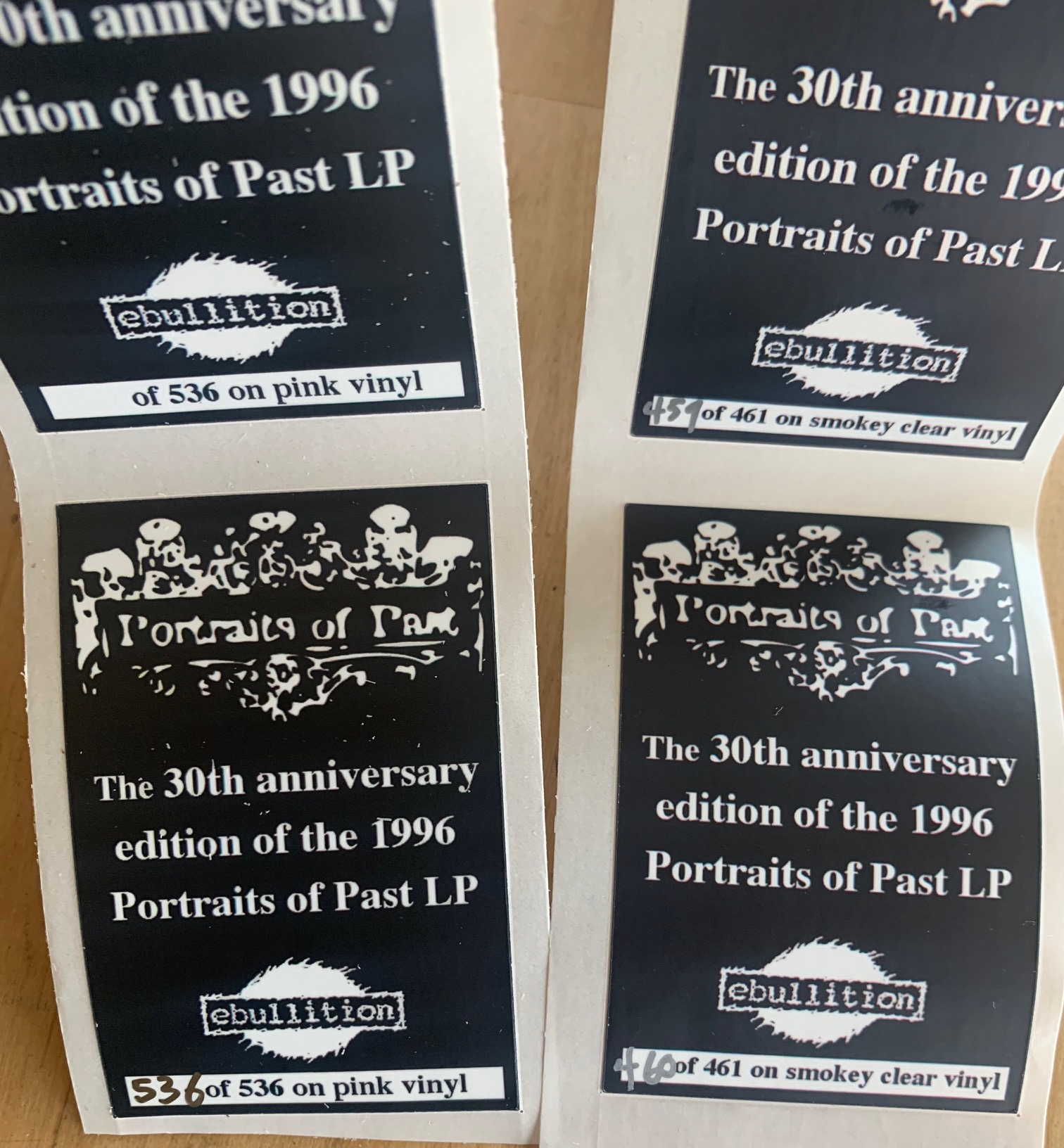 PORTRAITS OF PAST - 010101 LP (30th Anniversary Edition)