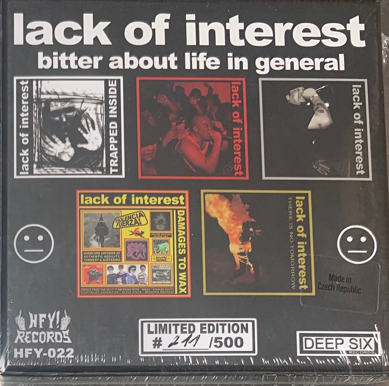 LACK OF INTEREST - Bitter About Life In General CDx5 box set