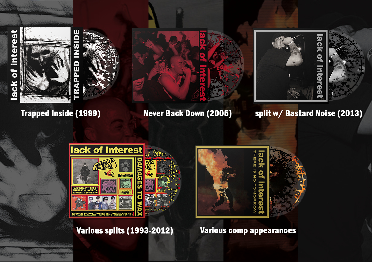 LACK OF INTEREST - Bitter About Life In General CDx5 box set